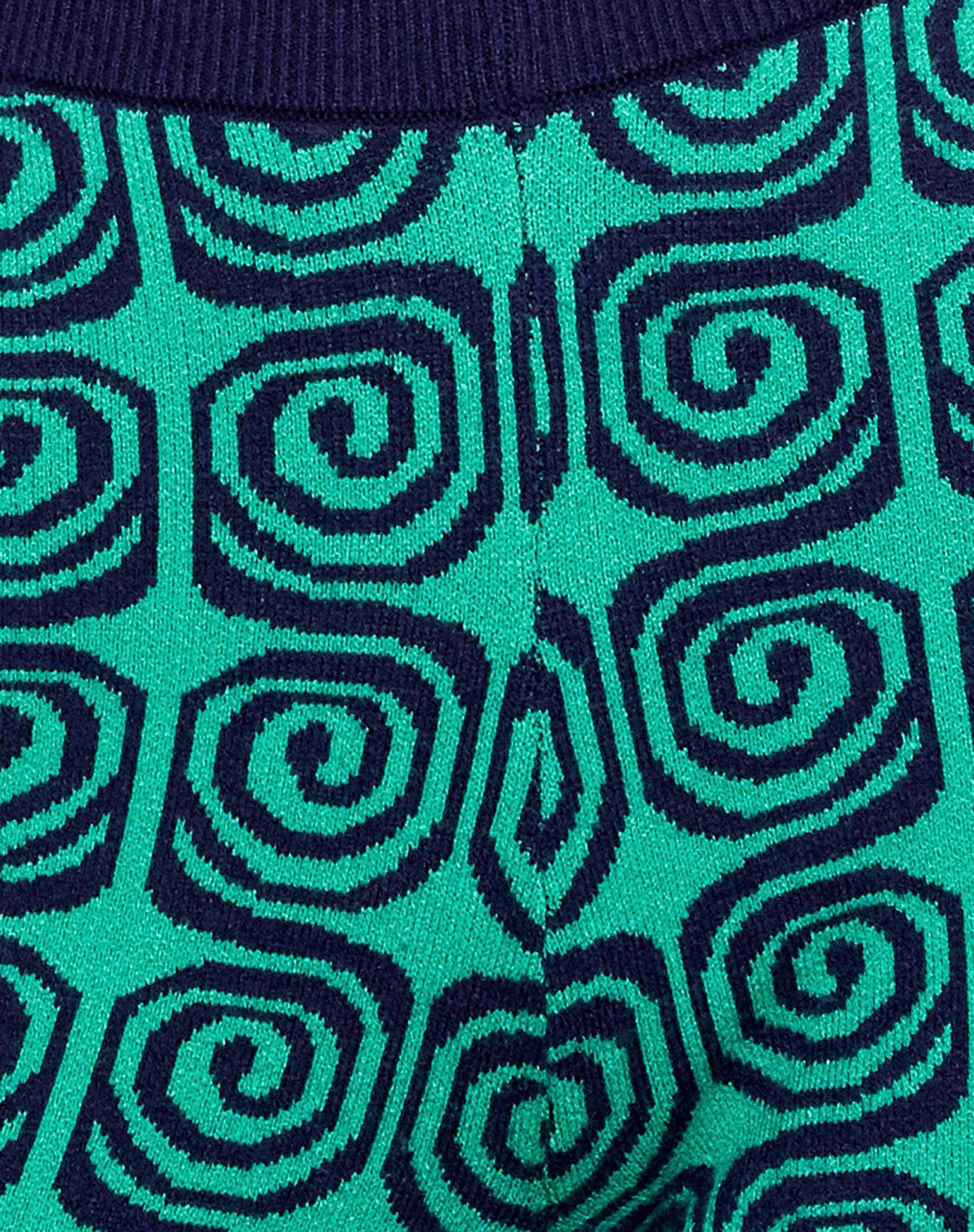 Sabila Trouser in Swirl Green and Blue - Image 8