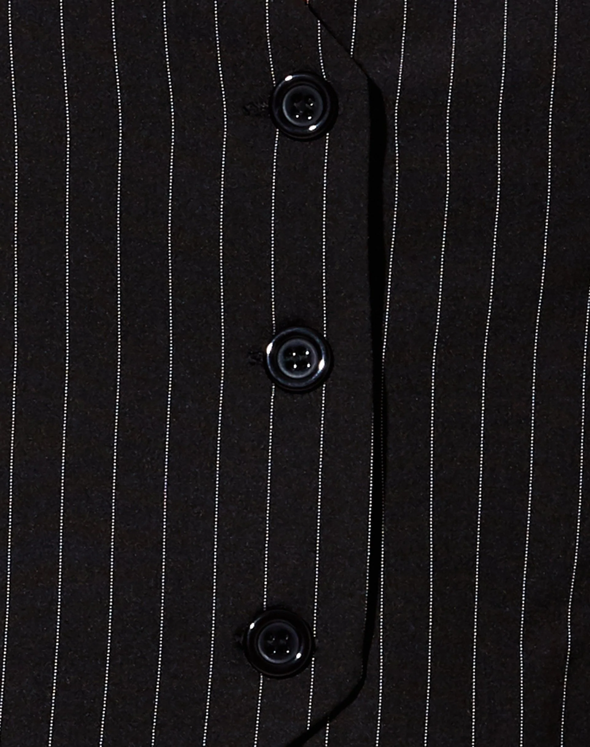 Safar Vest in Pinstripe Black - Image 6