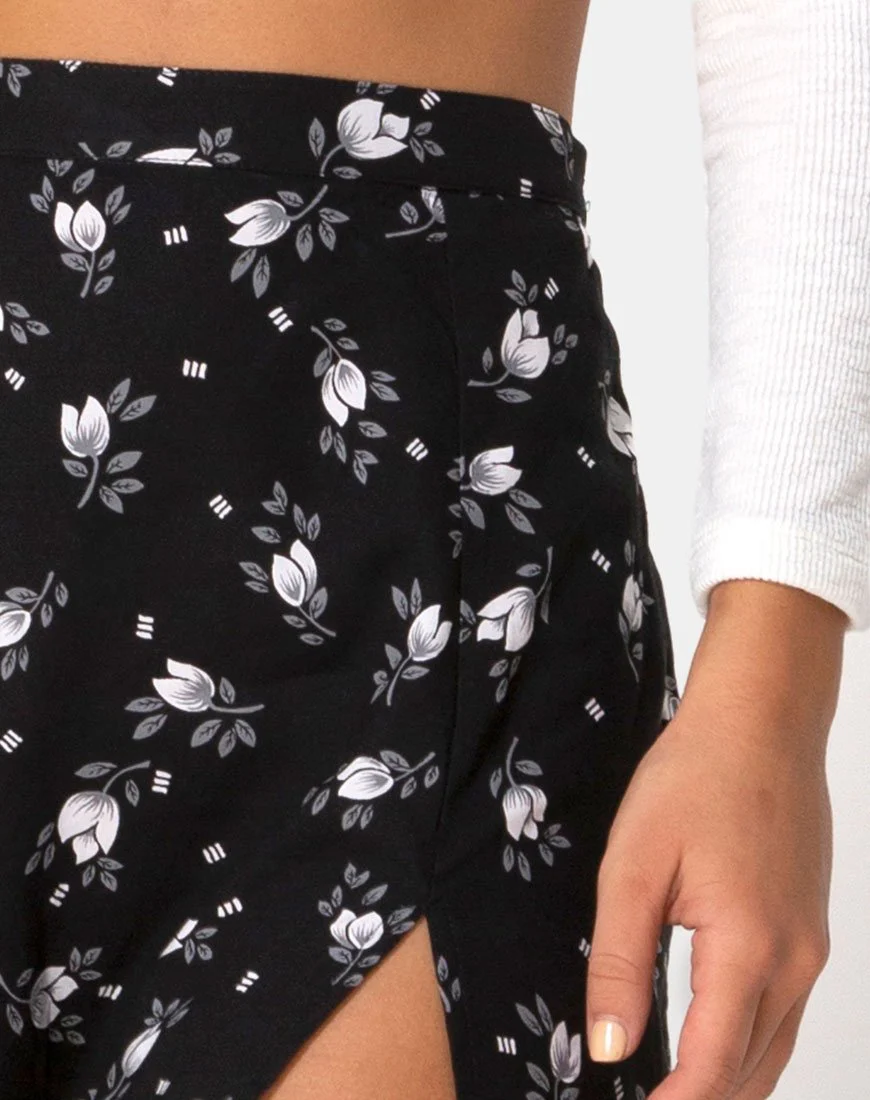 Saika Midi Skirt in Dark Tulip - Image 6