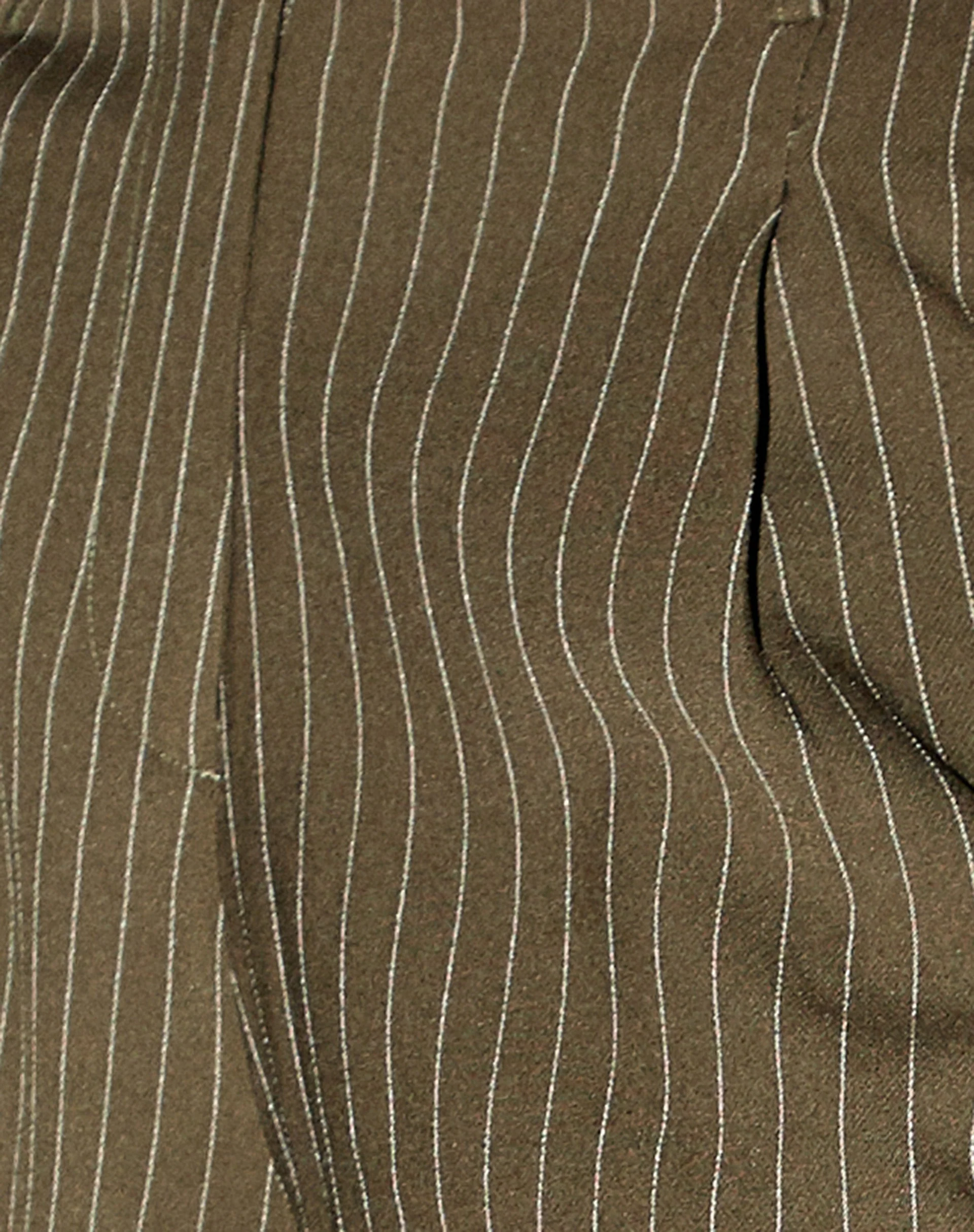 Sakila Trouser in Pinstripe Khaki - Image 8