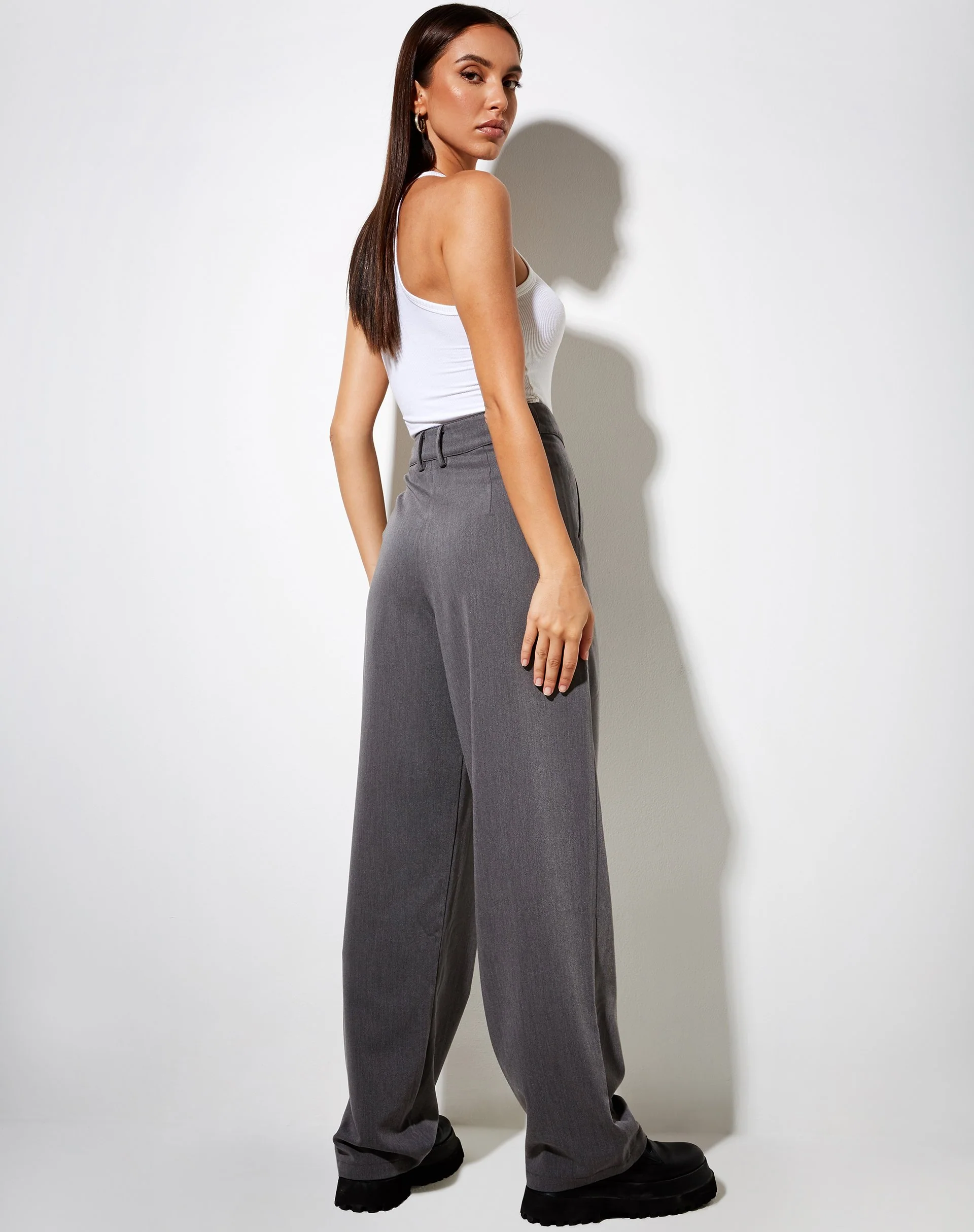 Sakila Trouser in Tailoring Charcoal - Image 5