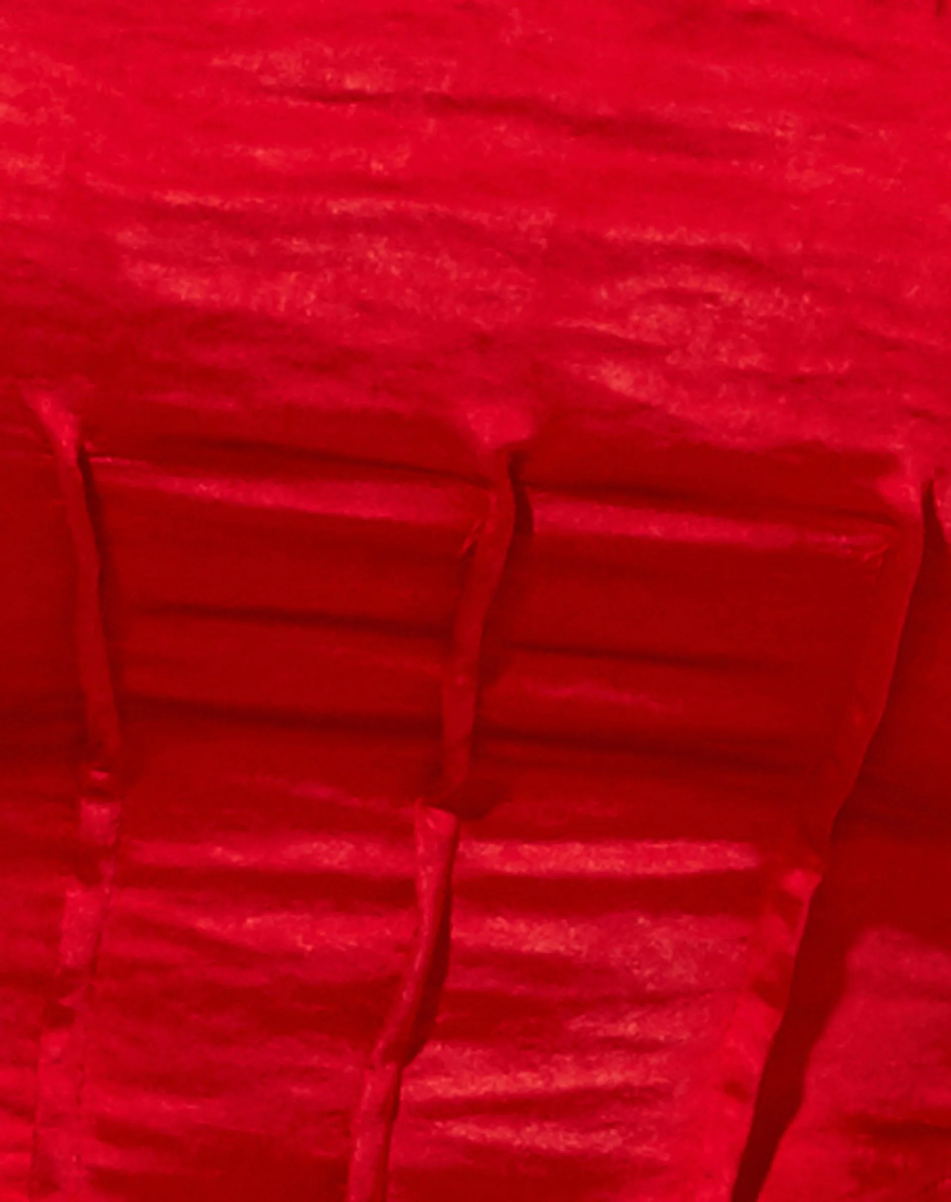 Sanja Bandeau Top in Satin Red - Image 5