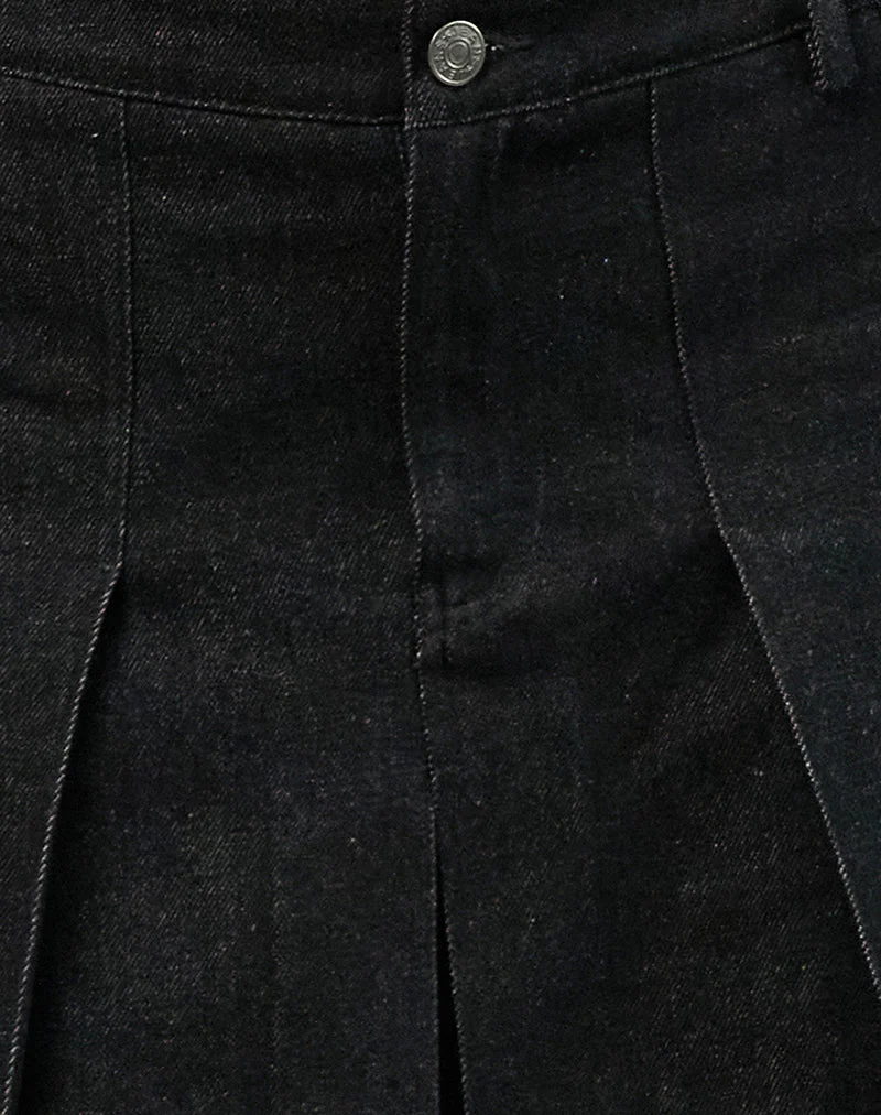 Sanjani Midi Skirt in Dark Chambray - Image 5