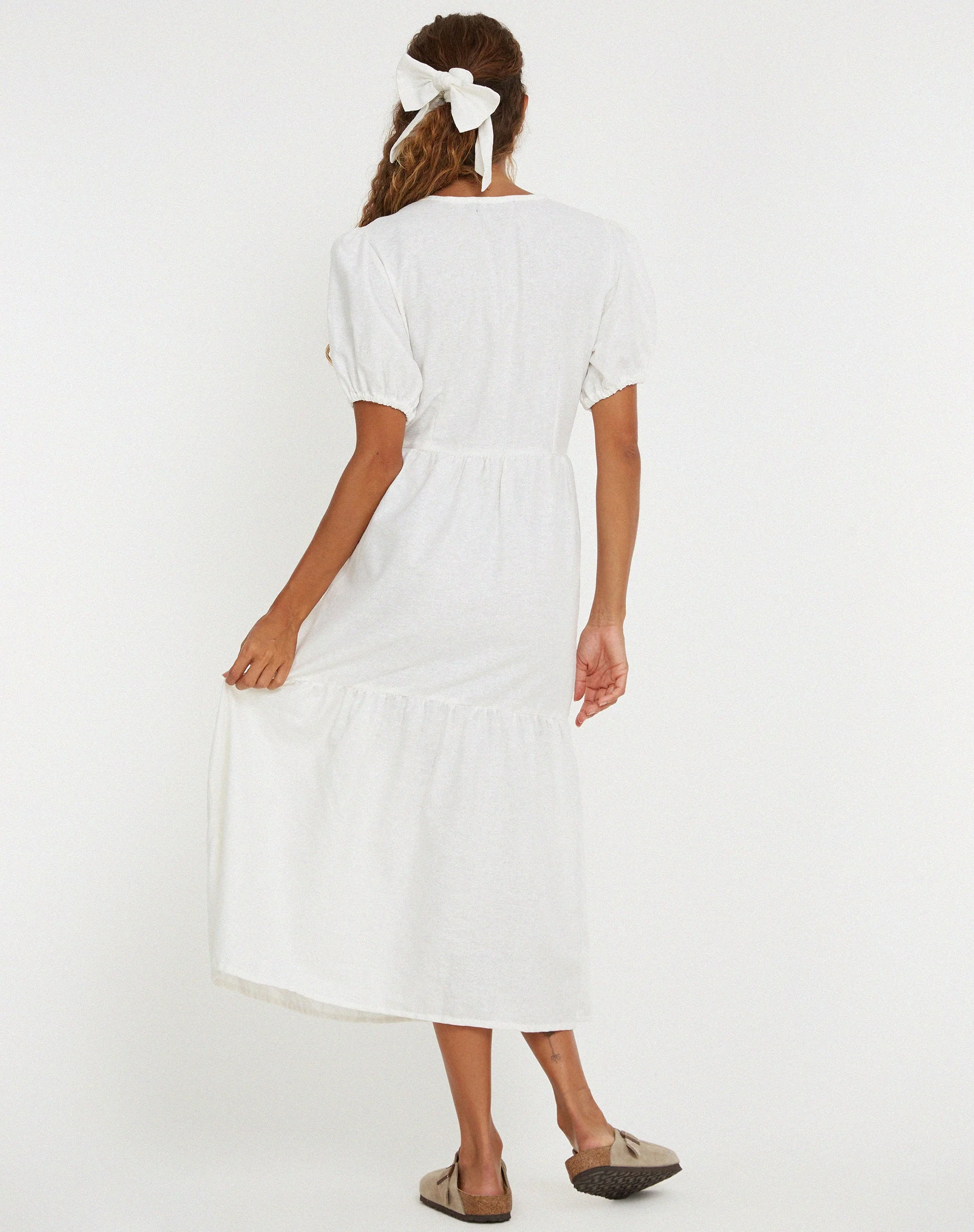 Sawyer Midi Dress in White - Image 2