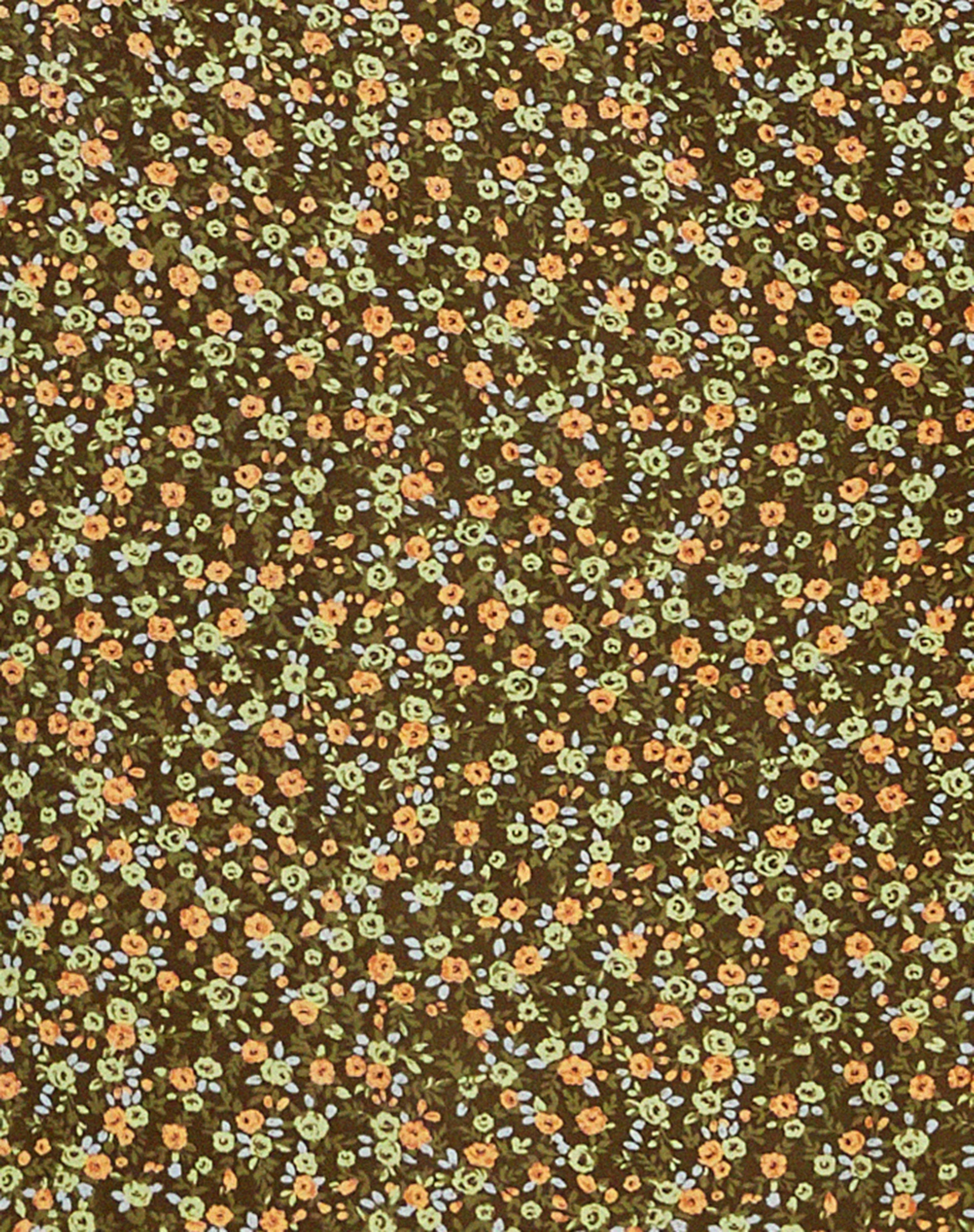 Sayan Maxi Skirt in Grungey Floral Khaki - Image 6