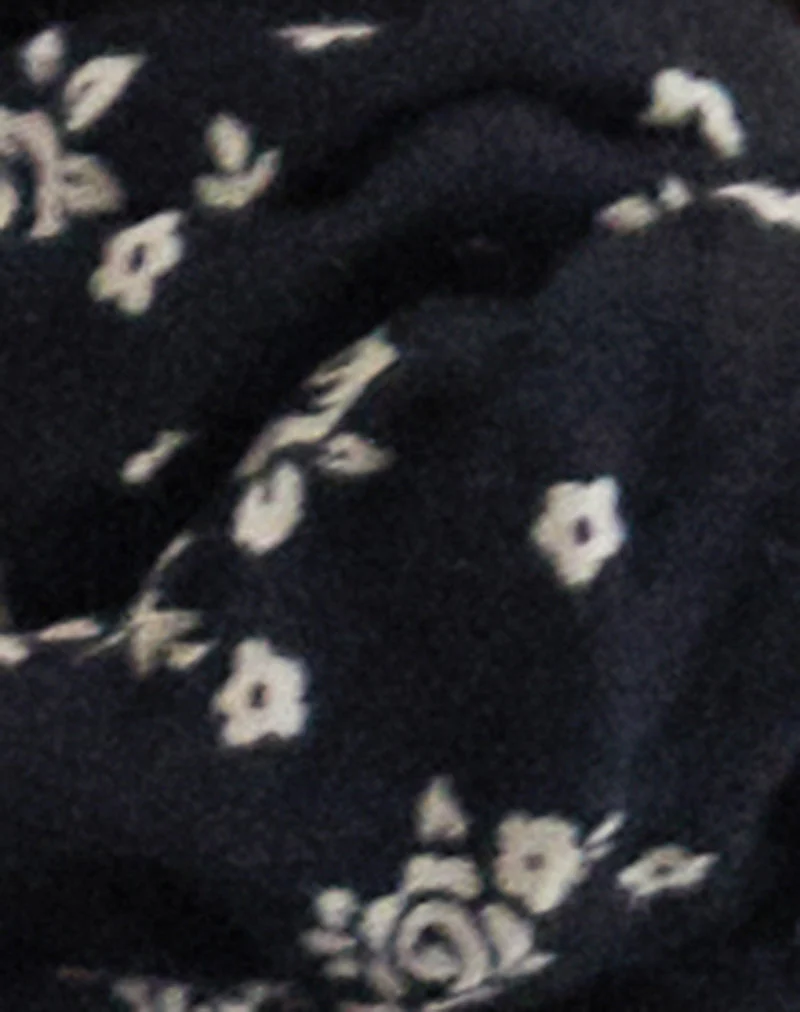 Scrunchie in Floral Land Black - Image 3
