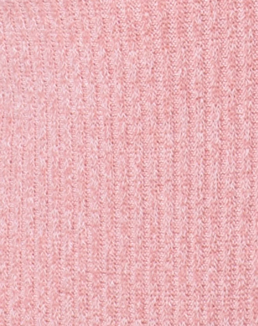 Segina Bodice in Knit Crinkle Rib Pink - Image 5