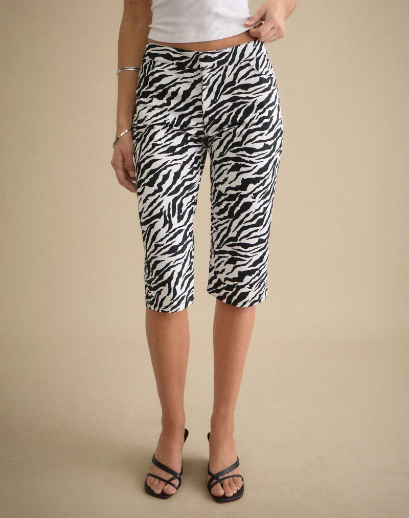 Seni Capri in 90s Zebra Twill Black - Image 3