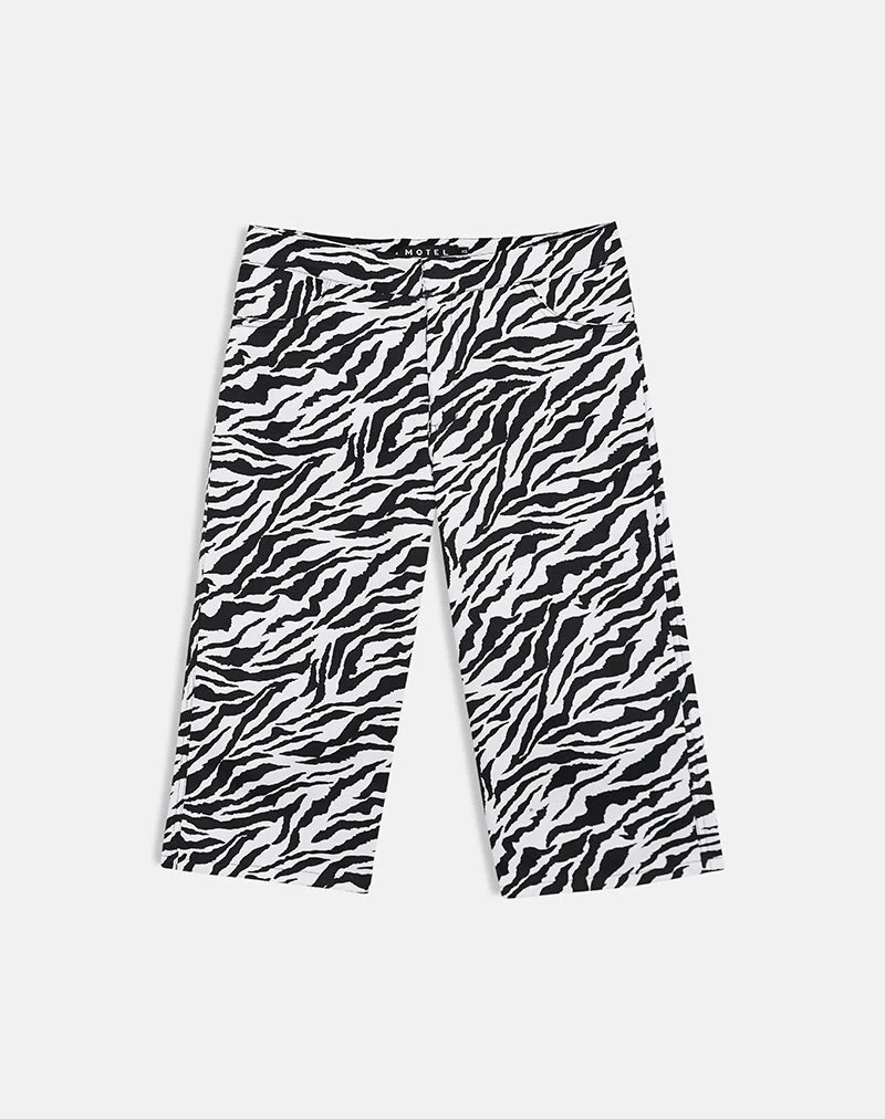 Seni Capri in 90s Zebra Twill Black - Image 6