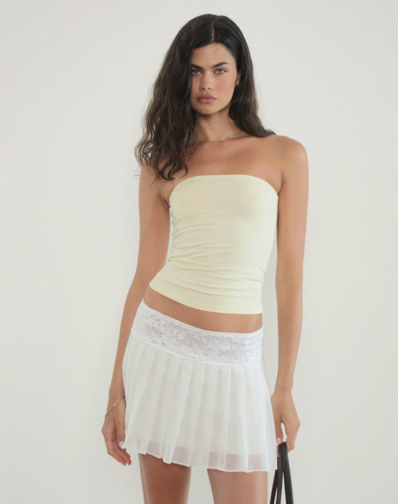 Shaelo Bandeau Top in Buttermilk - Image 2