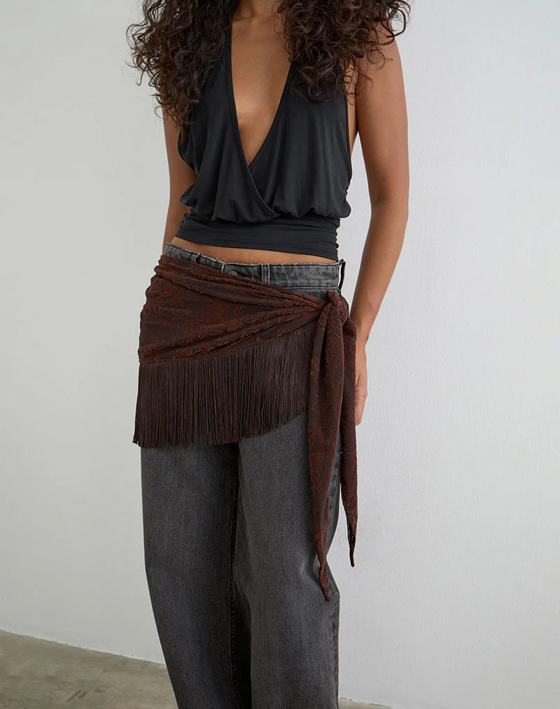 Shantari Sarong in Fine Leaf Flower Ganache