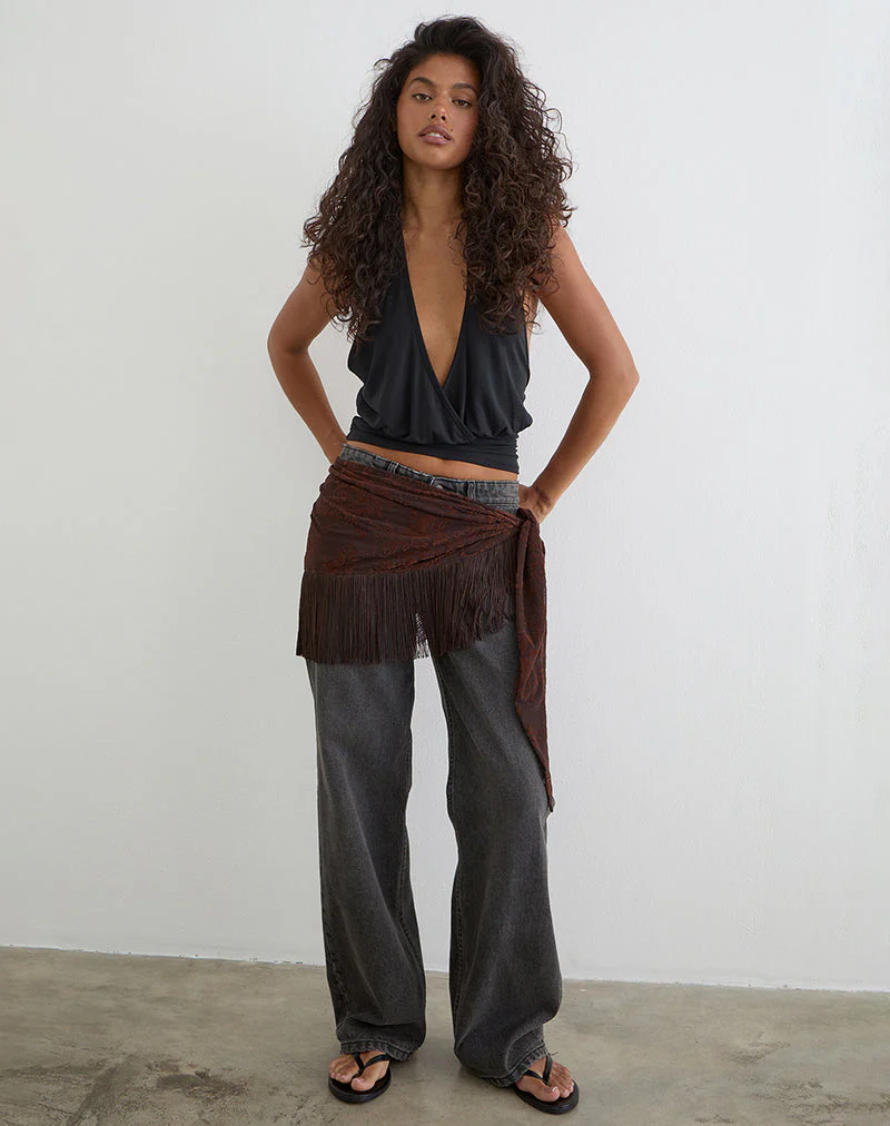 Shantari Sarong in Fine Leaf Flower Ganache - Image 2