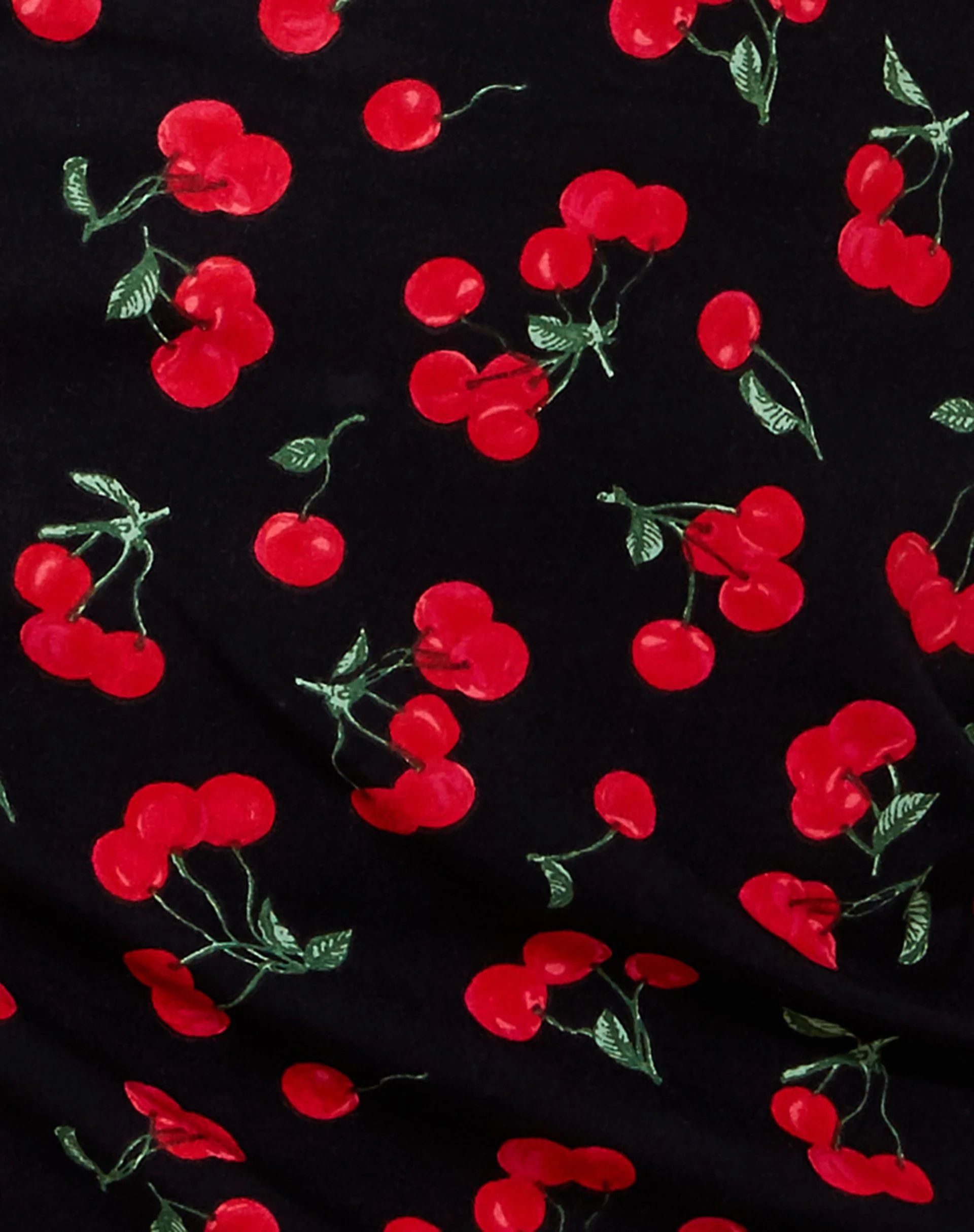 Shenka Mini Skirt in Cherries Black - Image 5