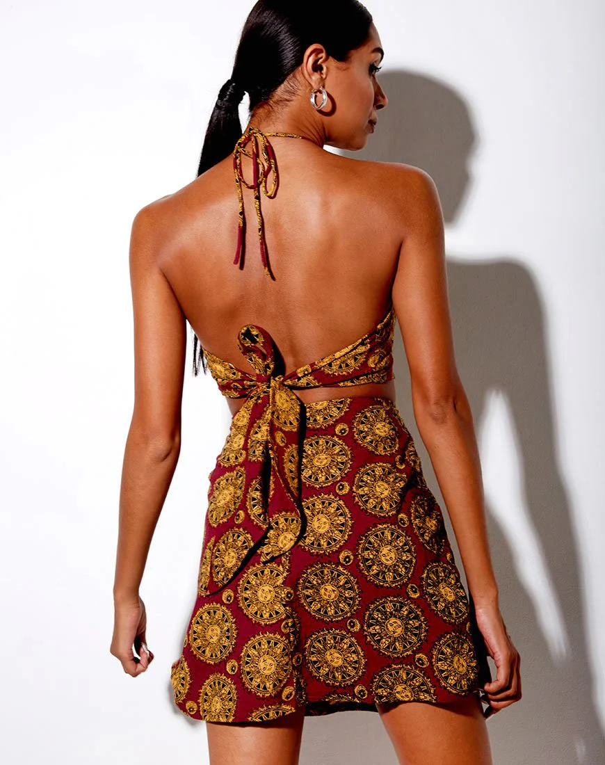Sheny Mini Skirt in Sundial - Image 3