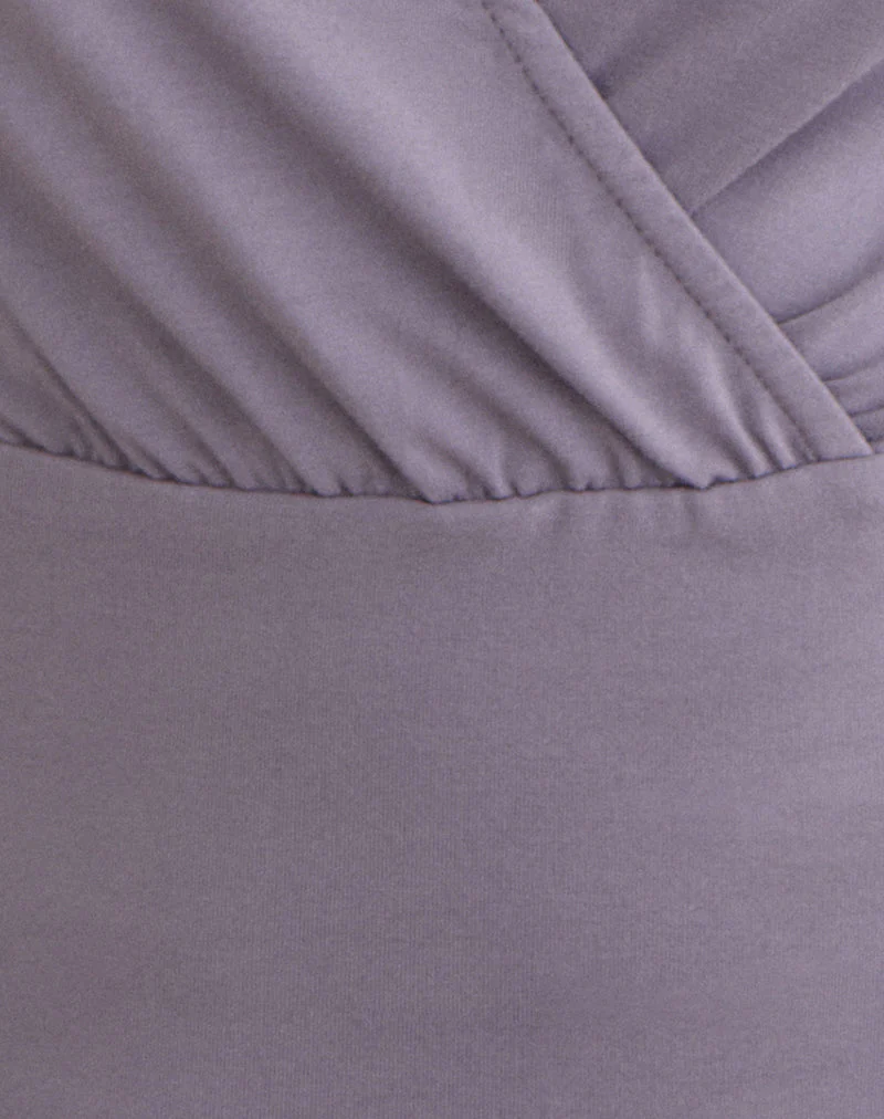 Sheon Long Sleeve Top In Rayon Jersey Grey Lavender - Image 7