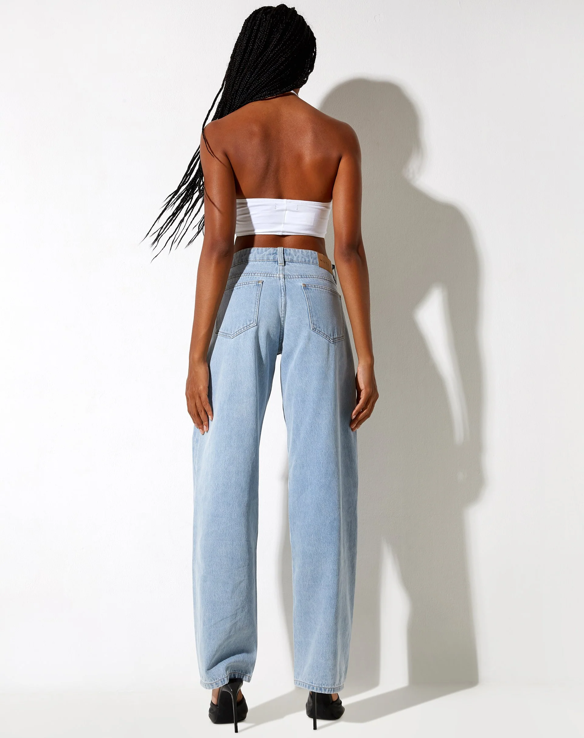 Shuji Crop Top in White - Image 2