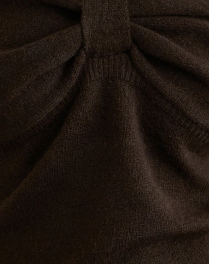 Sikuna Bow Jumper in Brown - Image 6