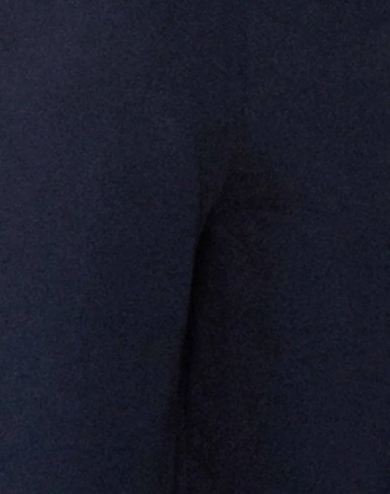 Sintya Tailored Capri Shorts in Navy - Image 6