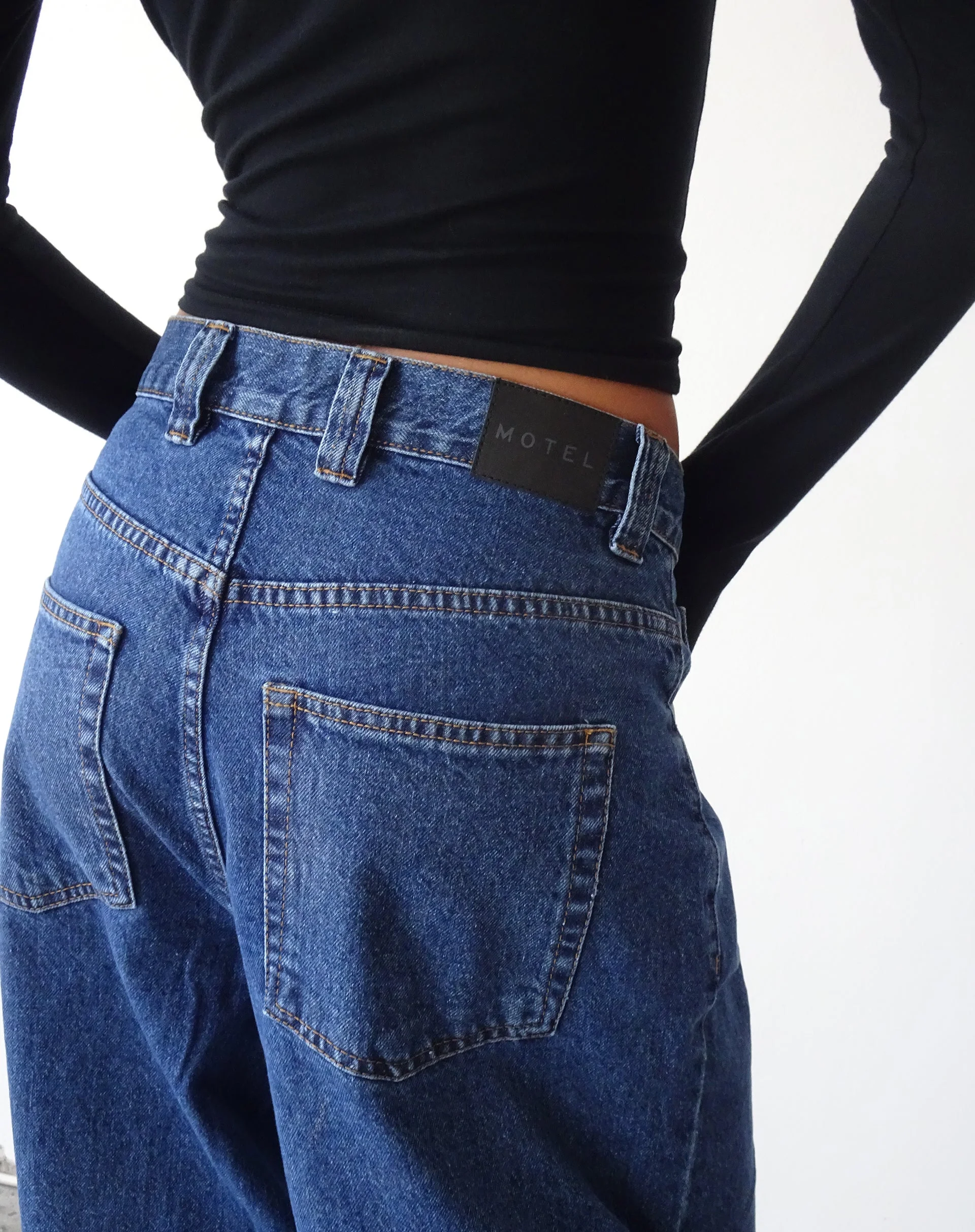 Skater Low Rise Jean in Core Blue Stone - Image 4