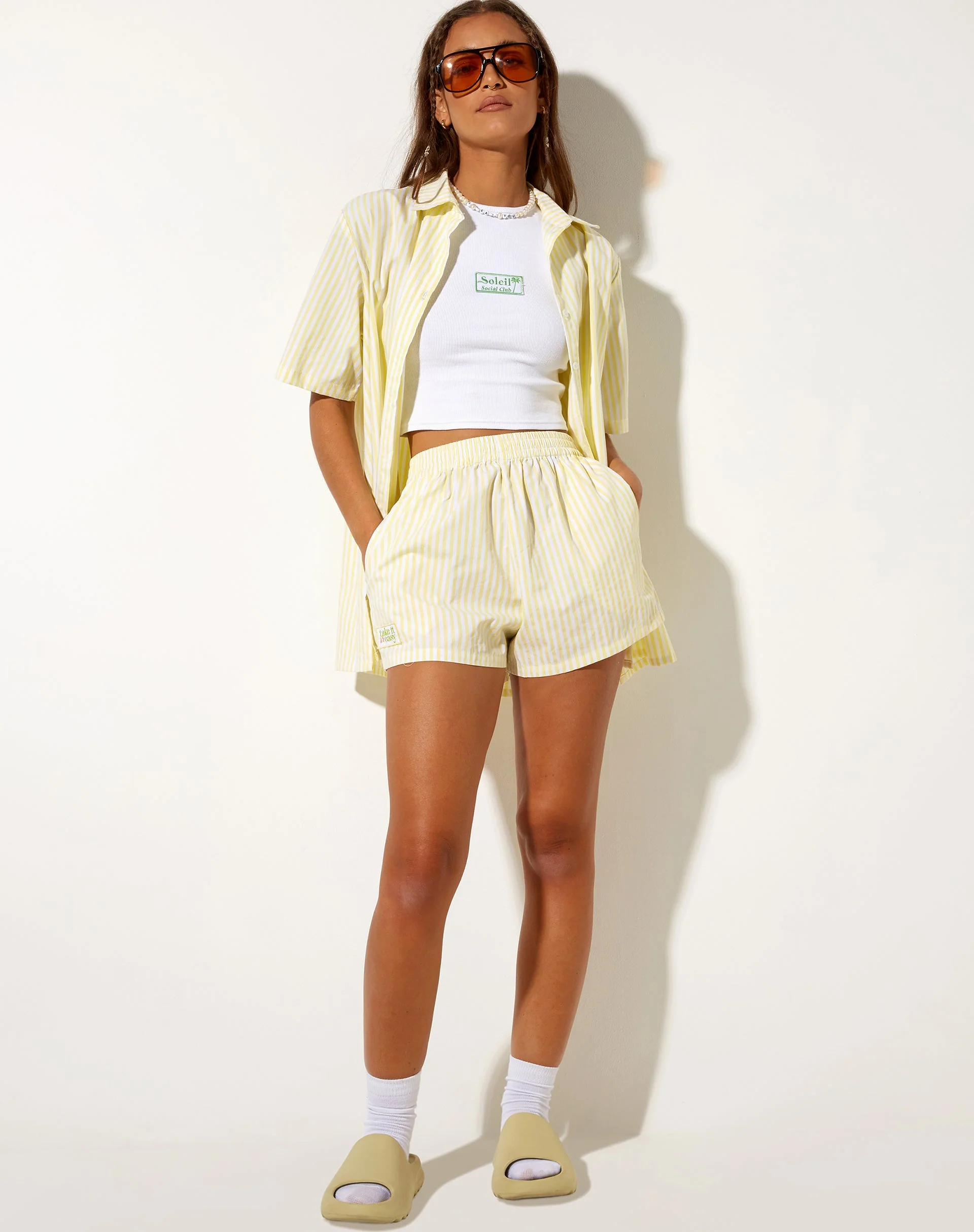 Smita Shirt in Transparent Yellow Take It Easy - Image 5