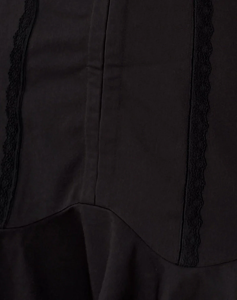 Snana Mini Dress in Tailoring Black - Image 6