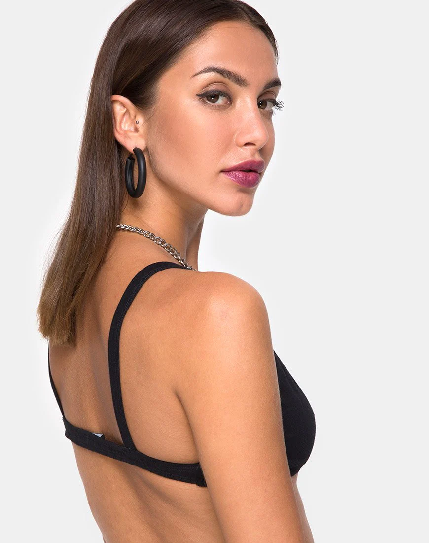 Soja Bralet in Black - Image 2