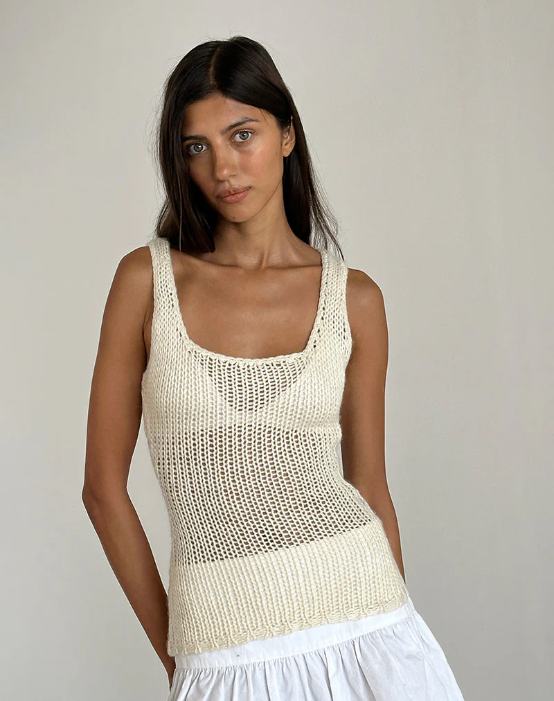 Sujati Top in Rib Neutral - Image 2