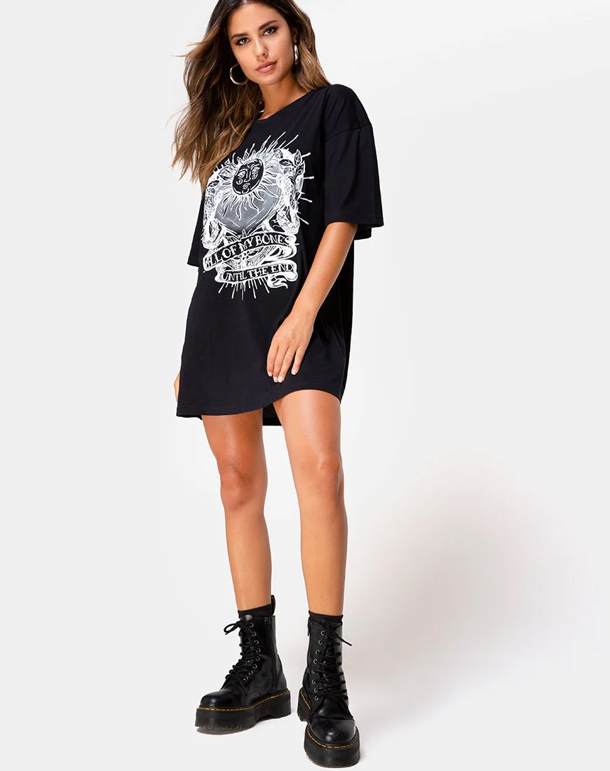 Sunny Kiss Tee in Black All of My bones - Image 4
