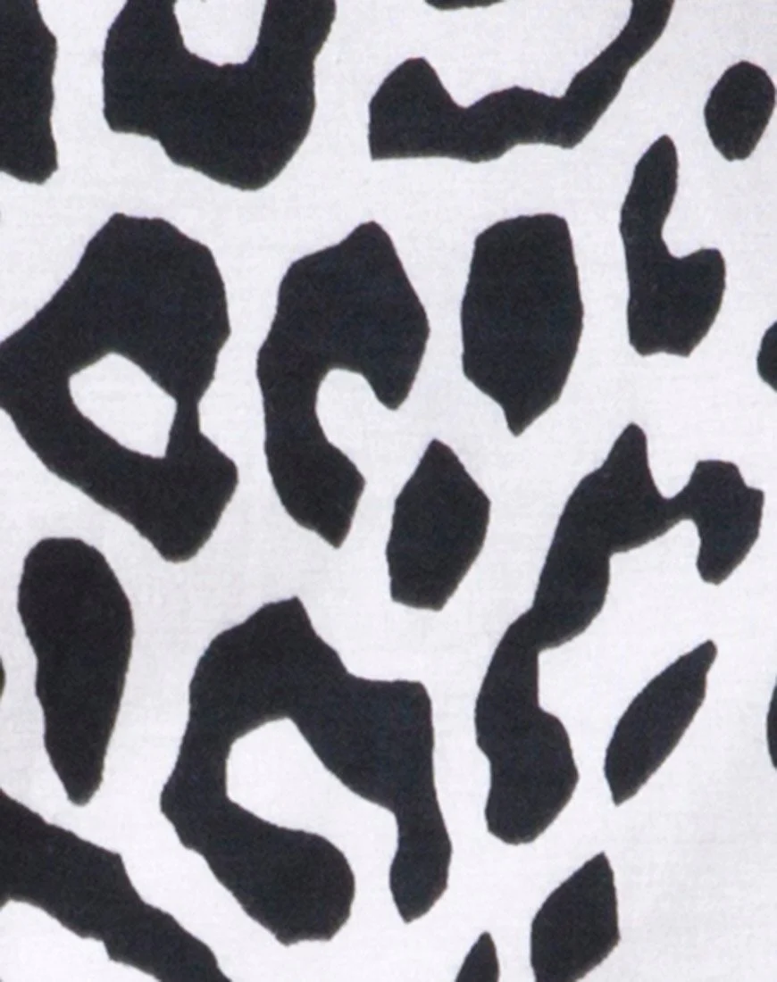 Sunny Kiss Tee in Mono Animal Grey and White - Image 5