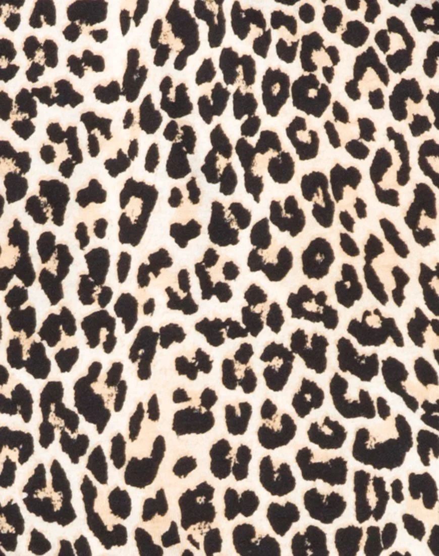 Sunny Kiss Oversize Tee in Rar Leopard - Image 5