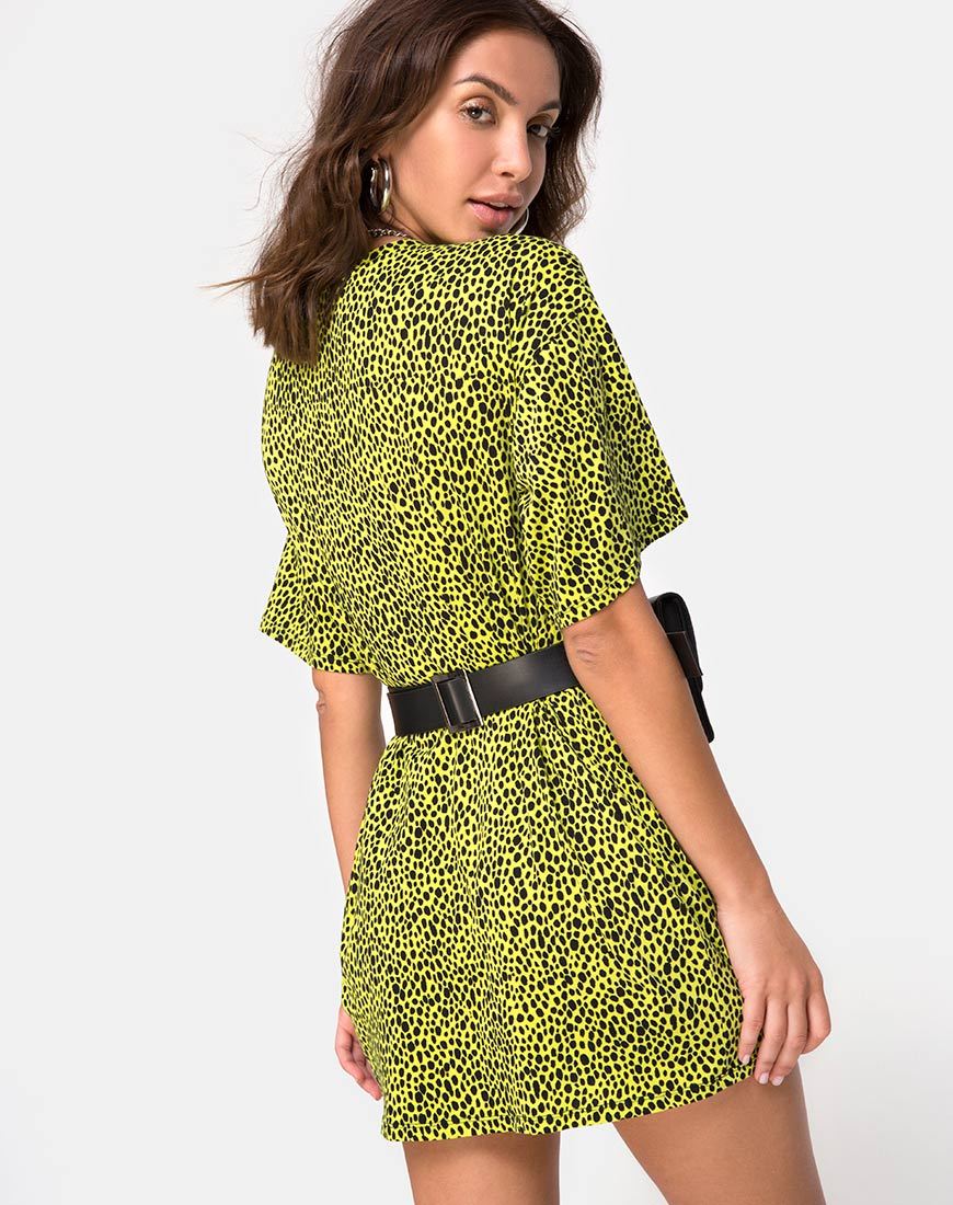 Sunny Kiss Oversize Tee in Wild Cat Yellow X Princess Polly - Image 2