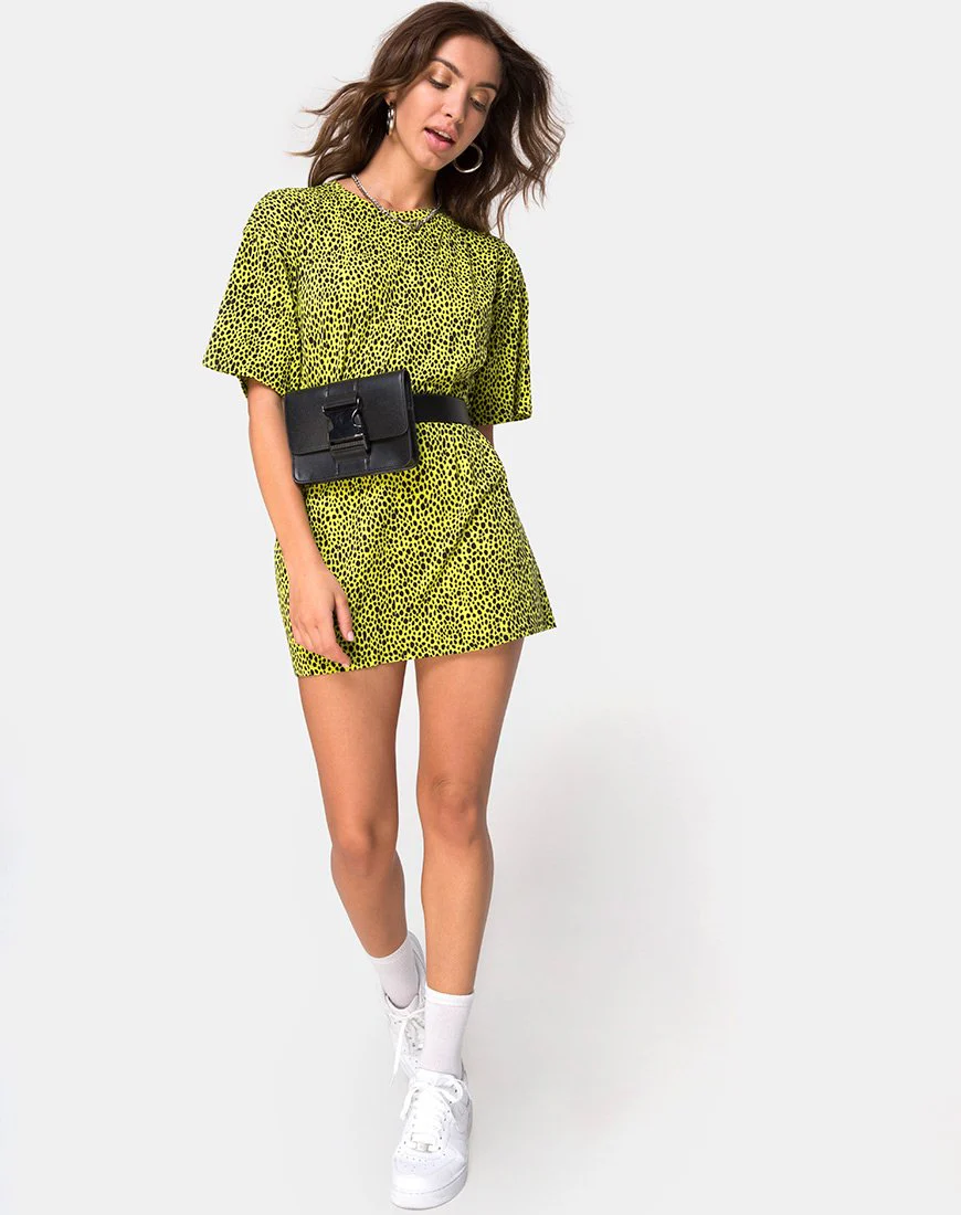 Sunny Kiss Oversize Tee in Wild Cat Yellow X Princess Polly - Image 3