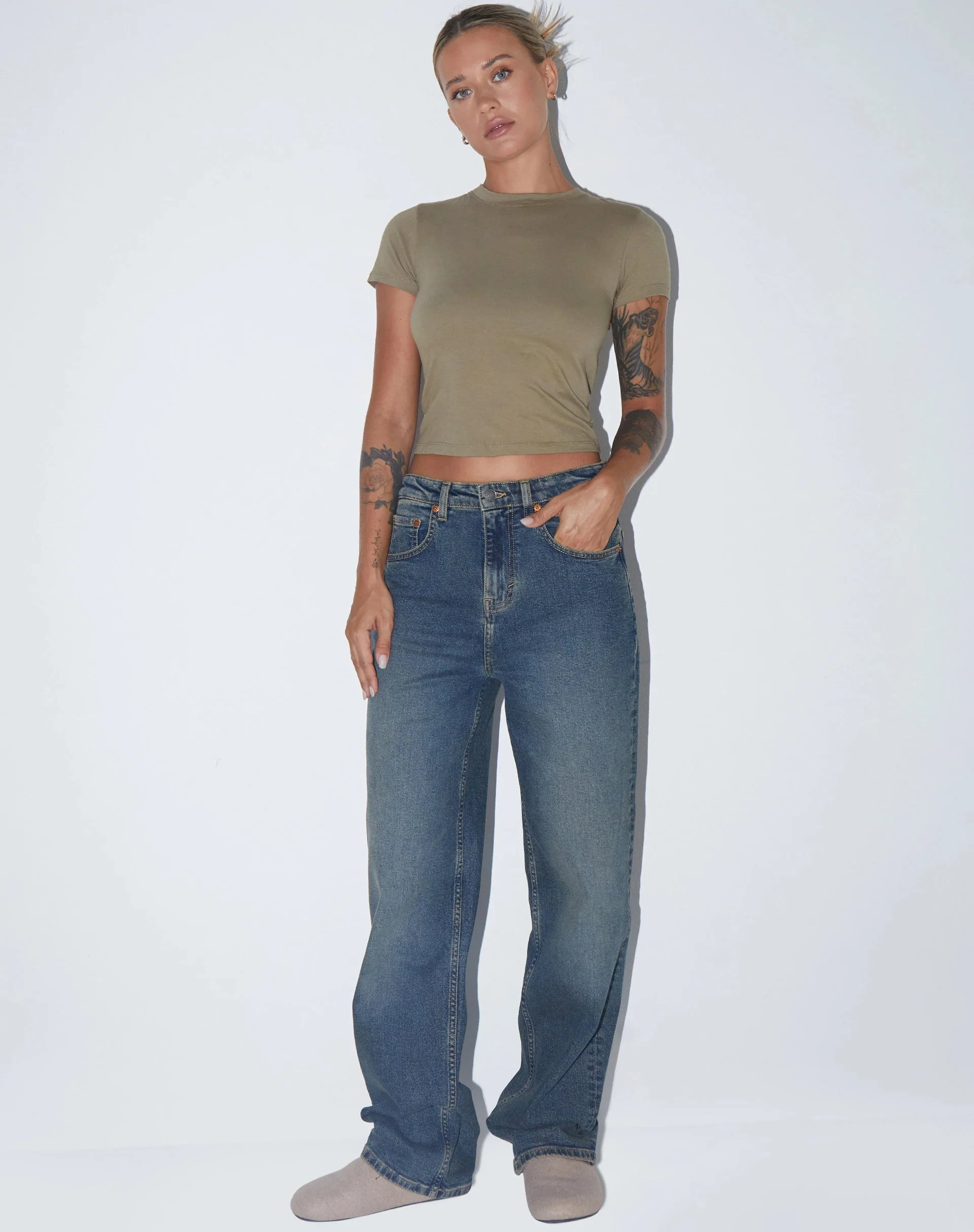 Surtie Top in Lycra London Fog - Image 5