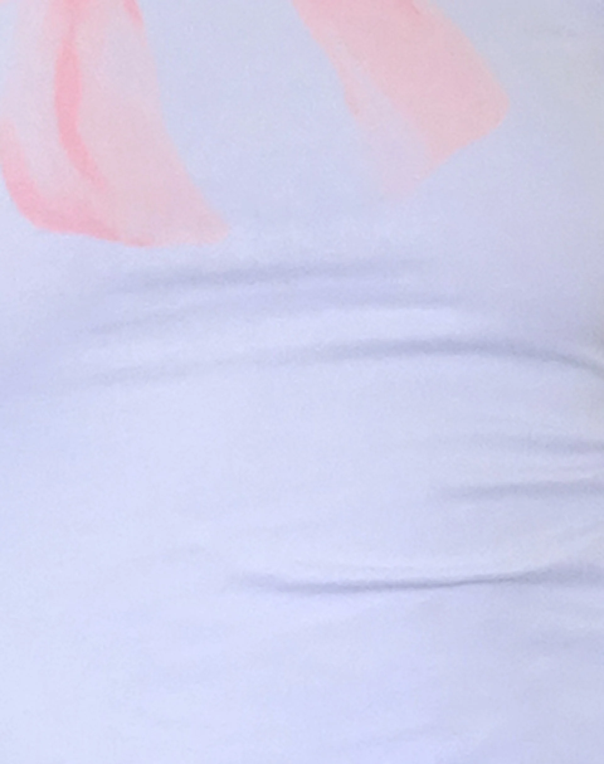 Sutin Baby Tee in White with Pink Bow Print - Image 5