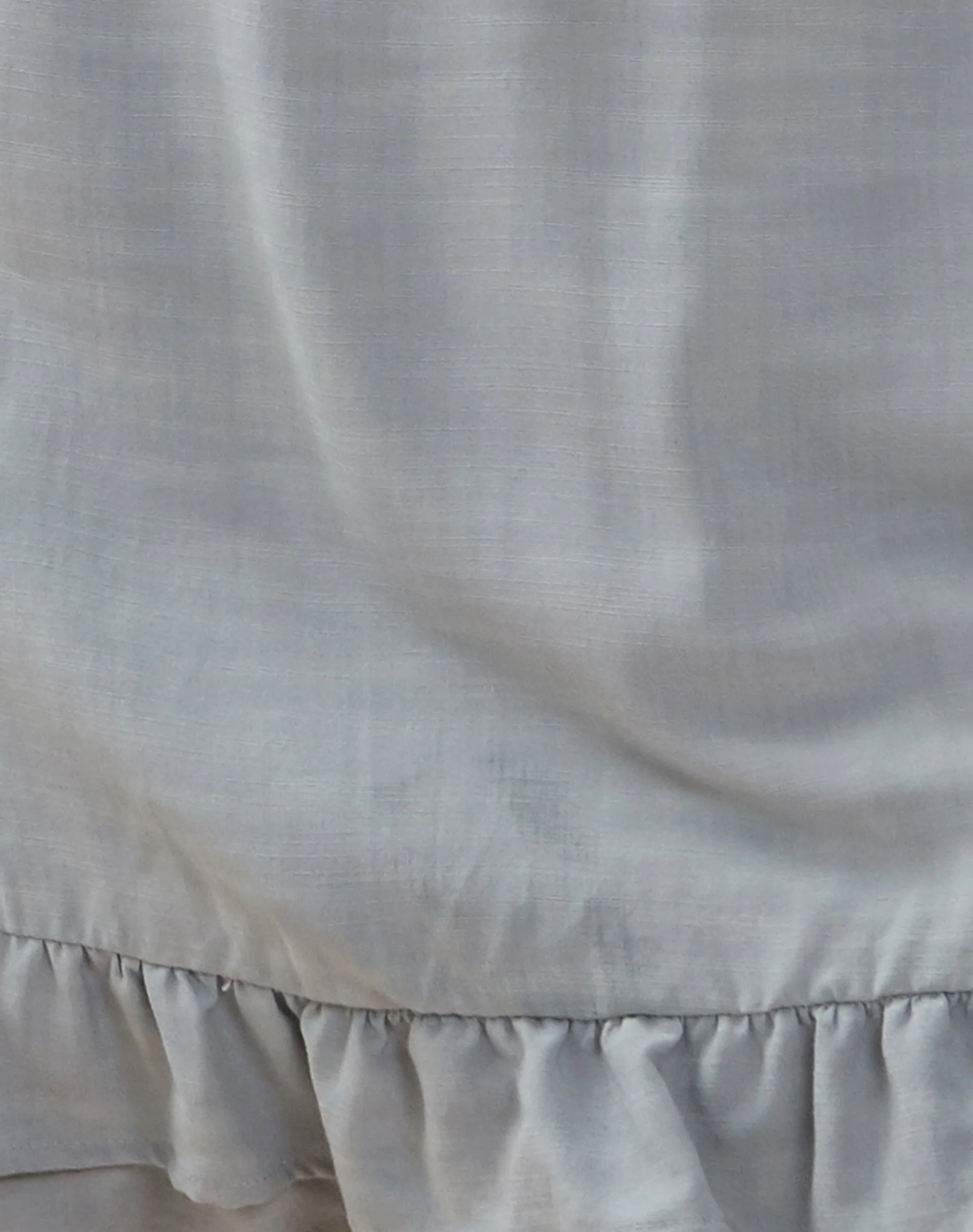 Svajone Frill Hem Halter Mini Dress in Baby Blue - Image 6