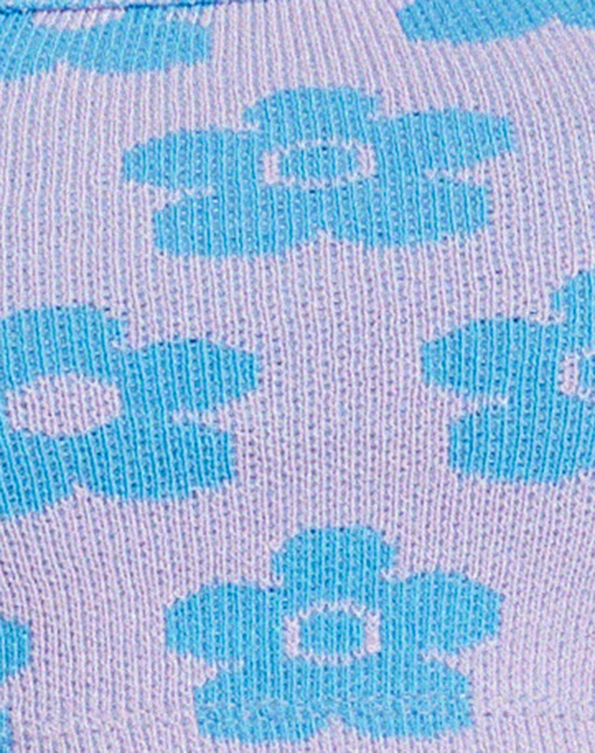 Tala Crop Top in Cute Floral Daisy Lilac and Blue - Image 5