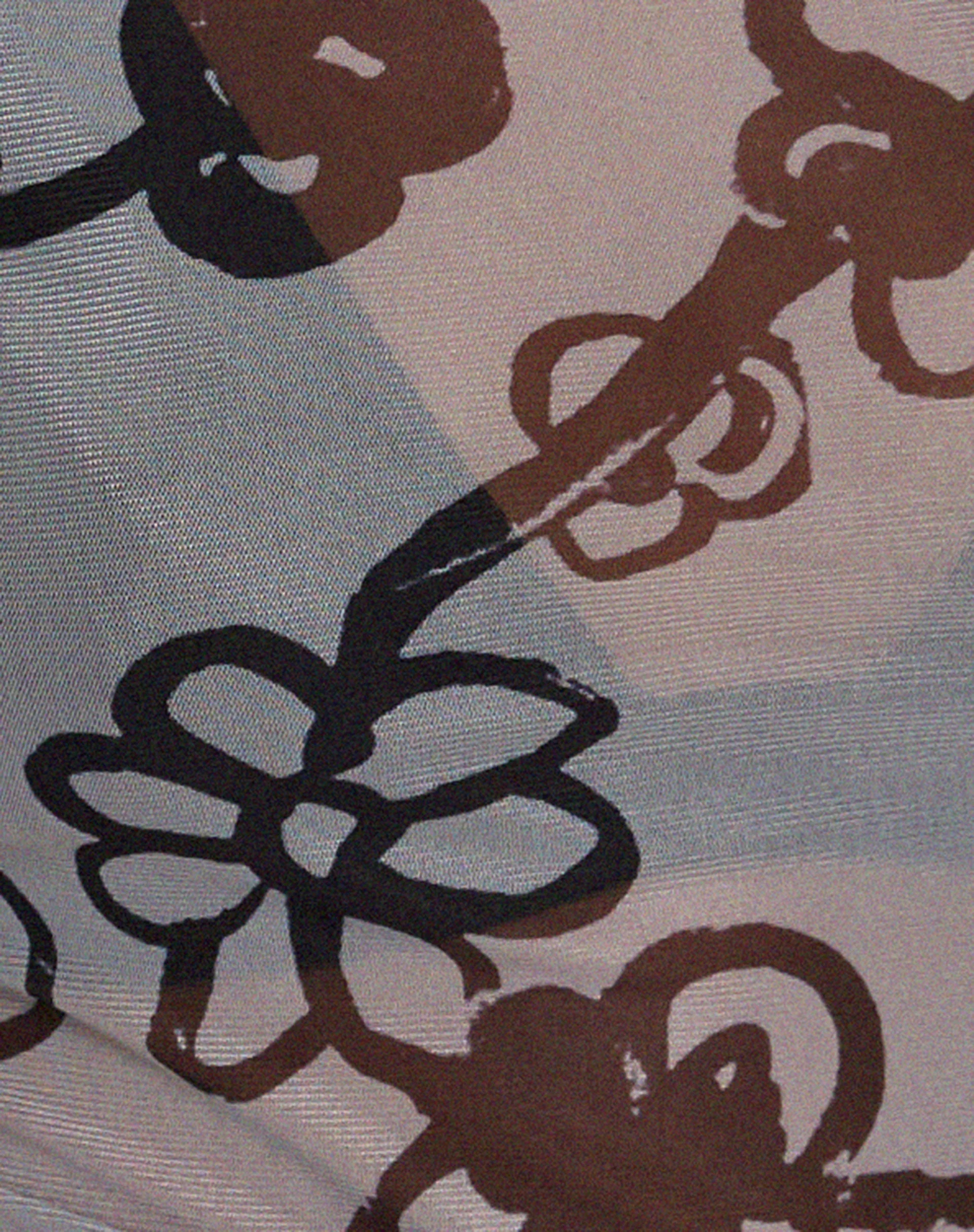 Tamara Top in Mesh Doodle Flower Grey - Image 6