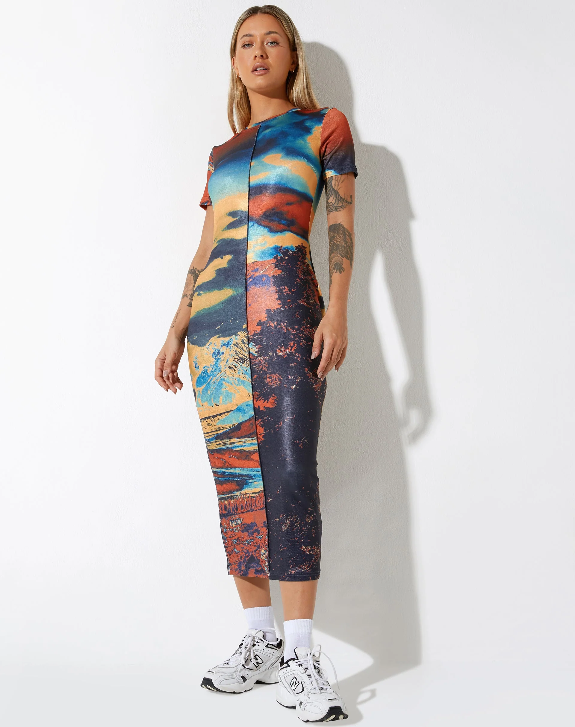 Tapaki Midi Dress in Heat Map - Image 2