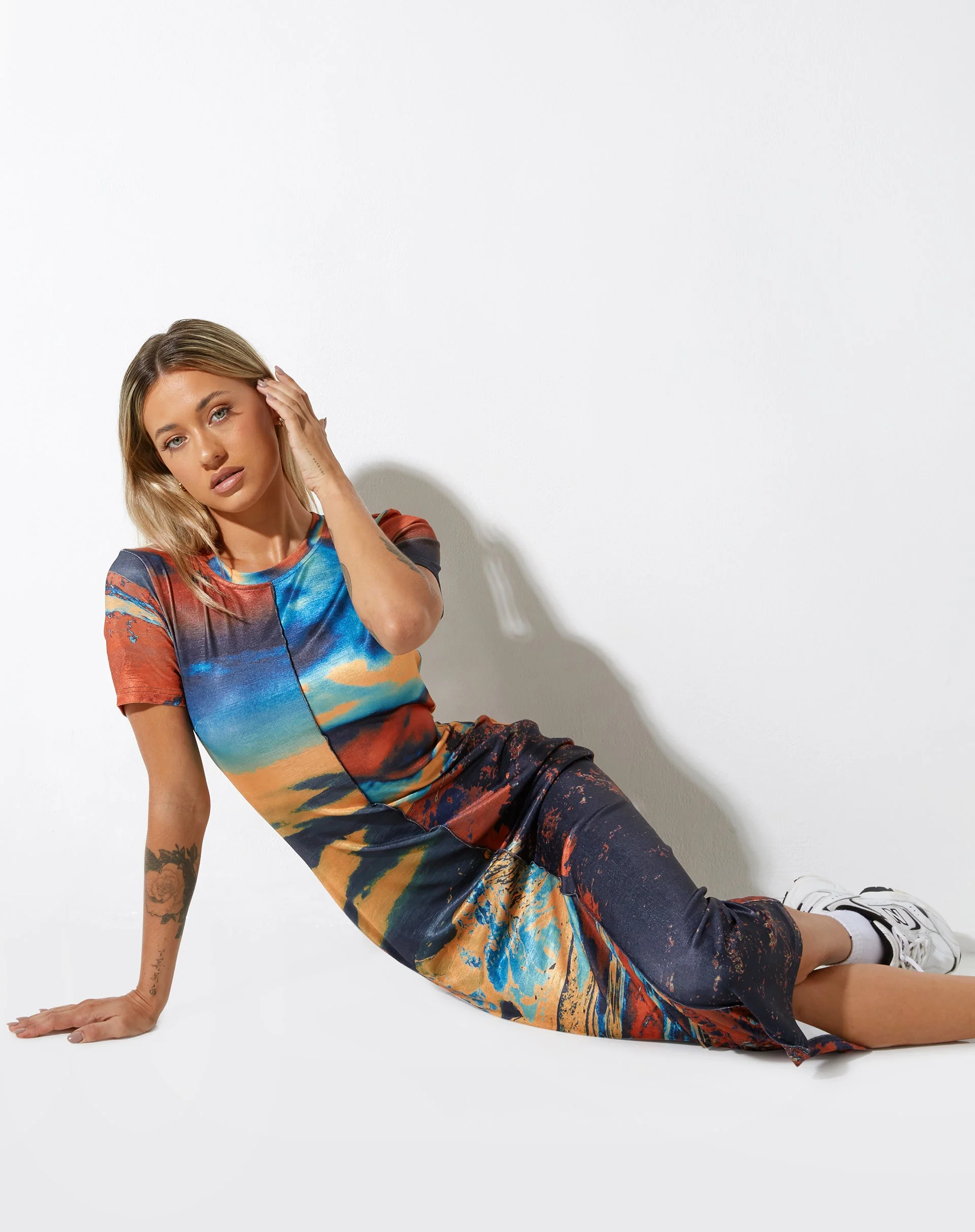 Tapaki Midi Dress in Heat Map - Image 3