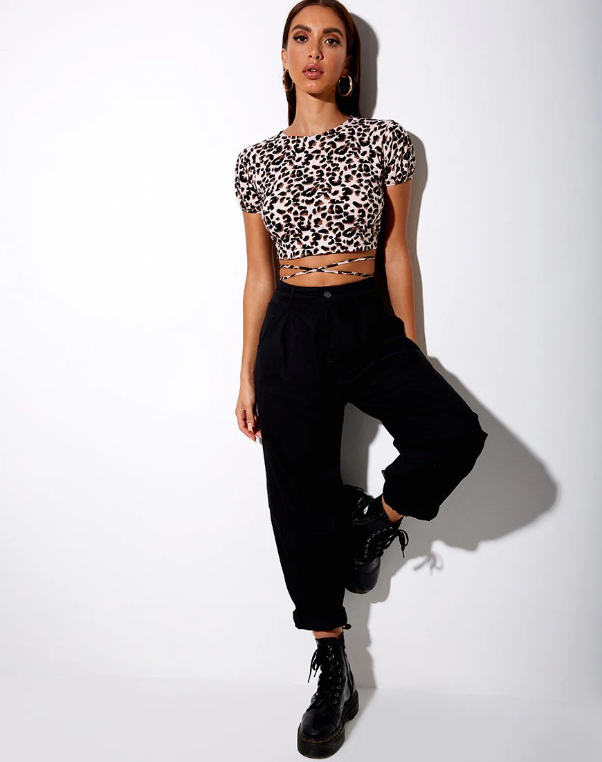 Tasya Crop Top in Pink Panther - Image 3