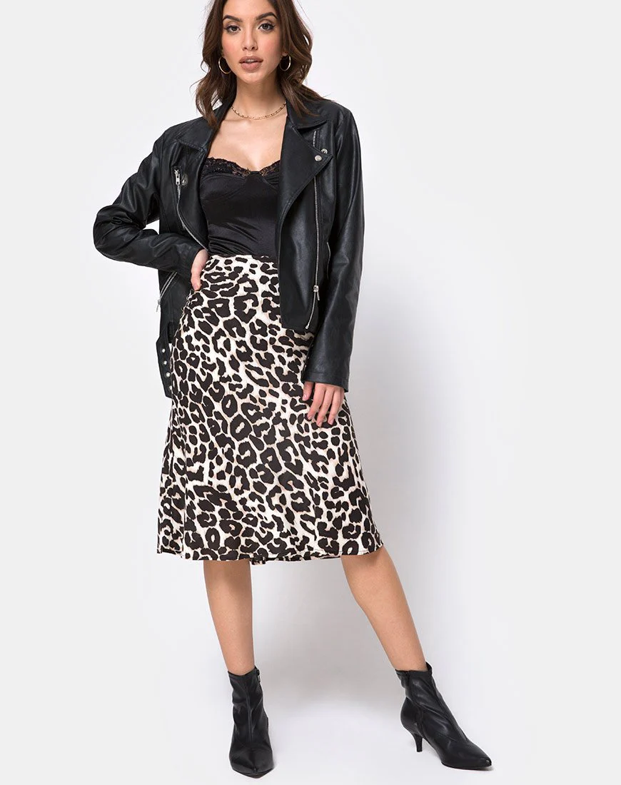Tauri Midi Skirt in Oversize Jaguar - Image 4