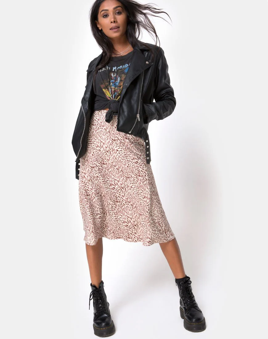 Tauri Midi Skirt in Safari Taupe - Image 4