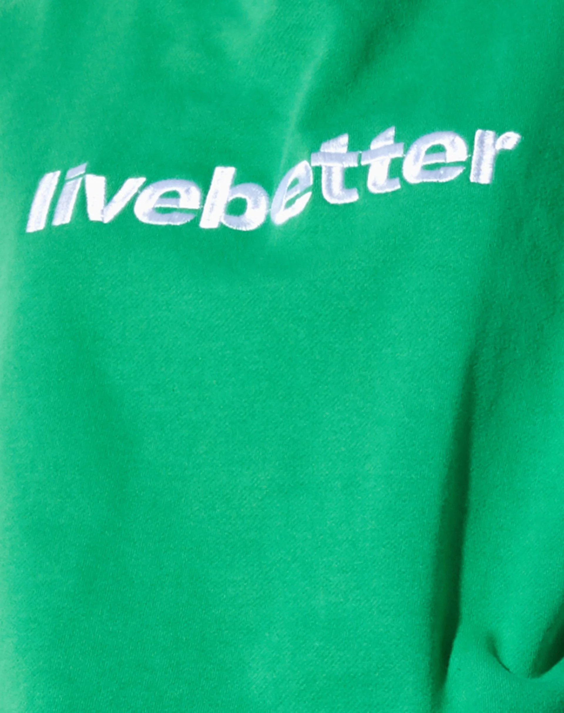 Ted Sweatshirt in Fun Green with 'Live Better' Embro - Image 5