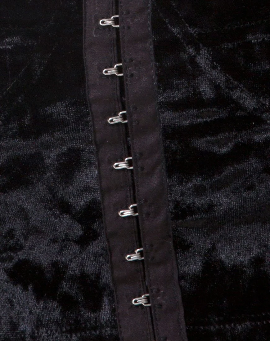 Trata Crop Top in Velvet Black - Image 5