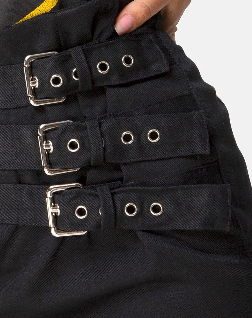 Tribel Mini Skirt in Black - Image 5