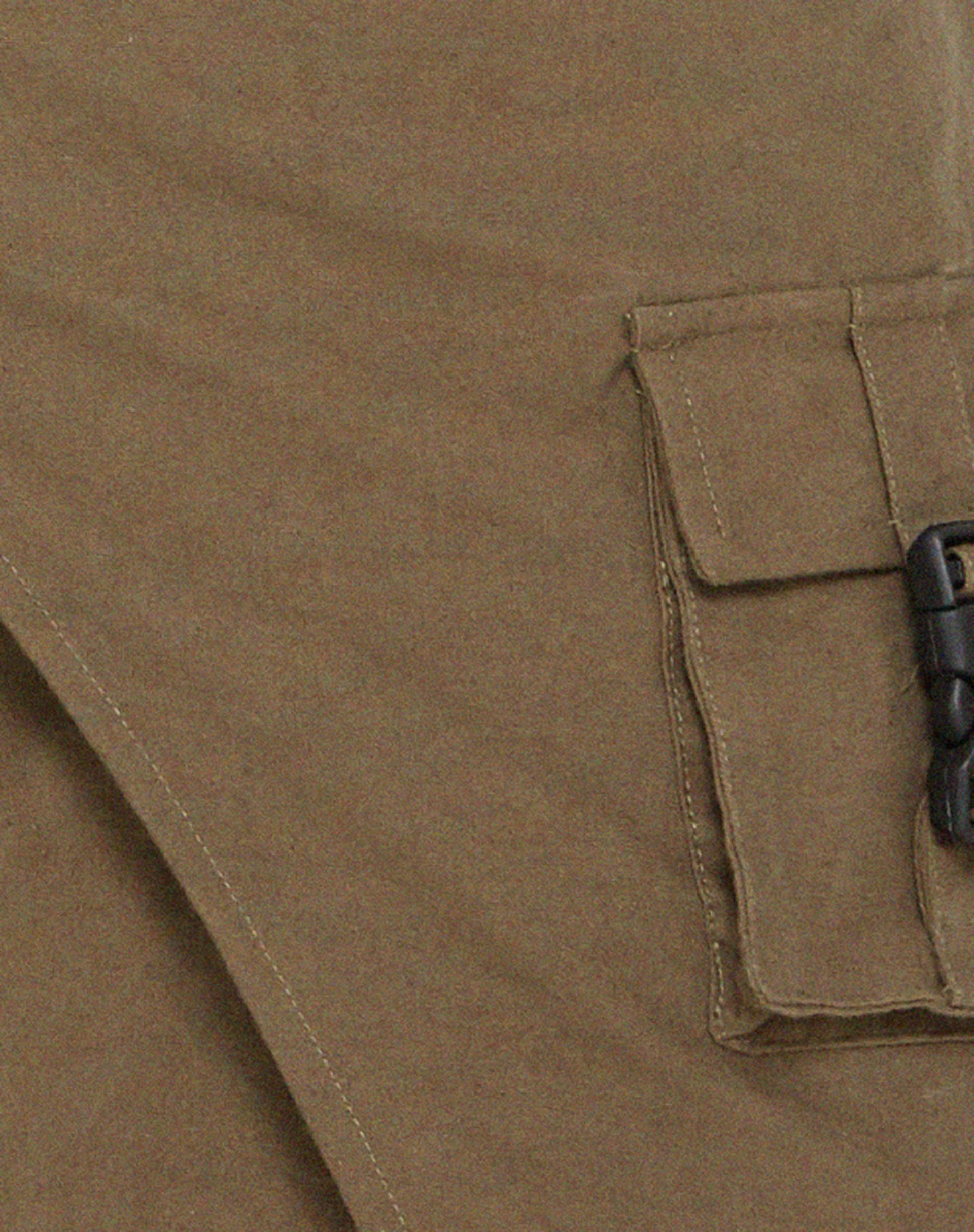Trin Low Waisted Mini Skirt in Military Khaki - Image 7