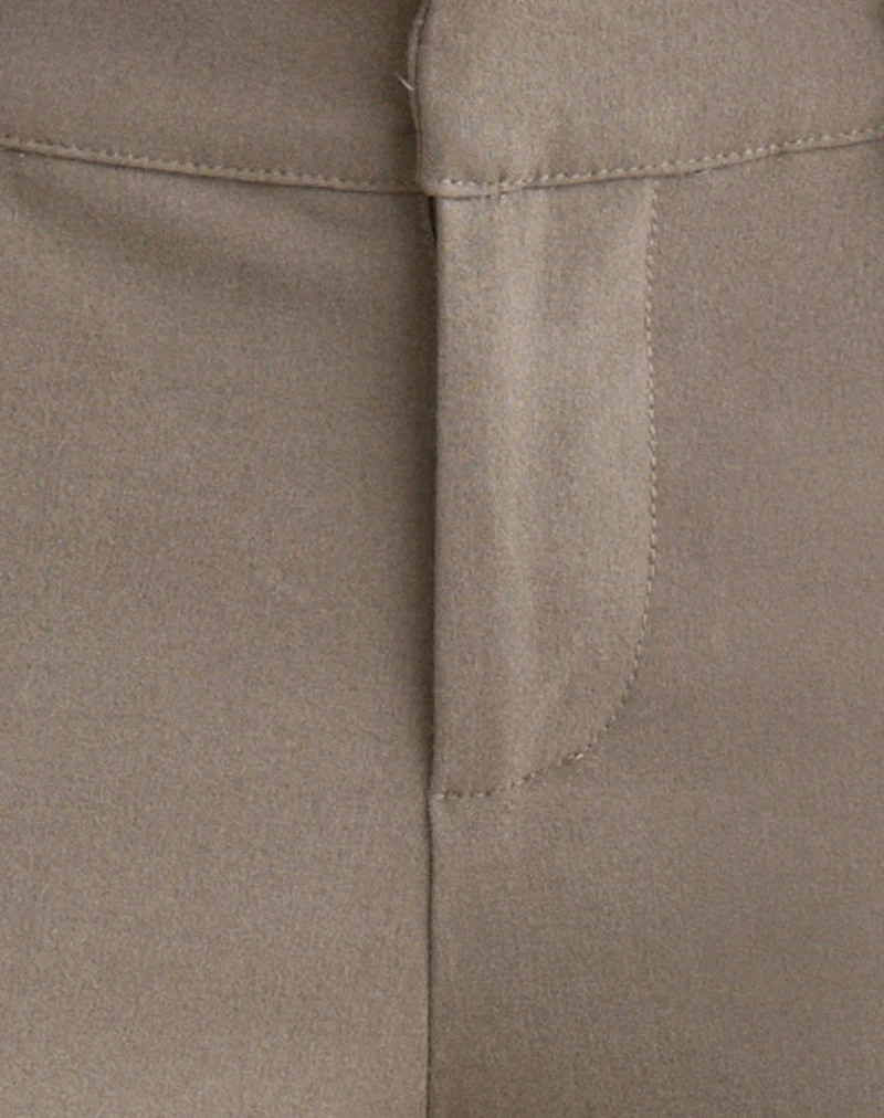 Tunian Capri Trouser in Tailoring Light Taupe - Image 6