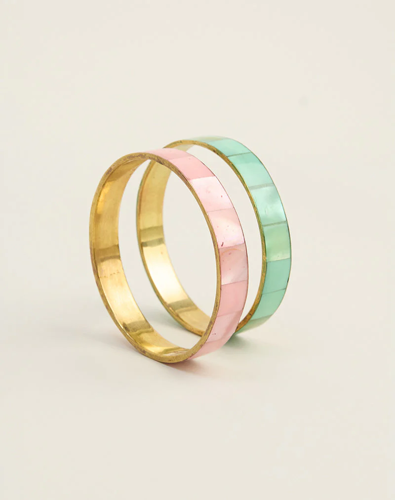 Turquoise and Pink Bracelet Set - Image 4