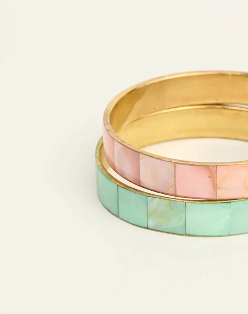 Turquoise and Pink Bracelet Set - Image 5