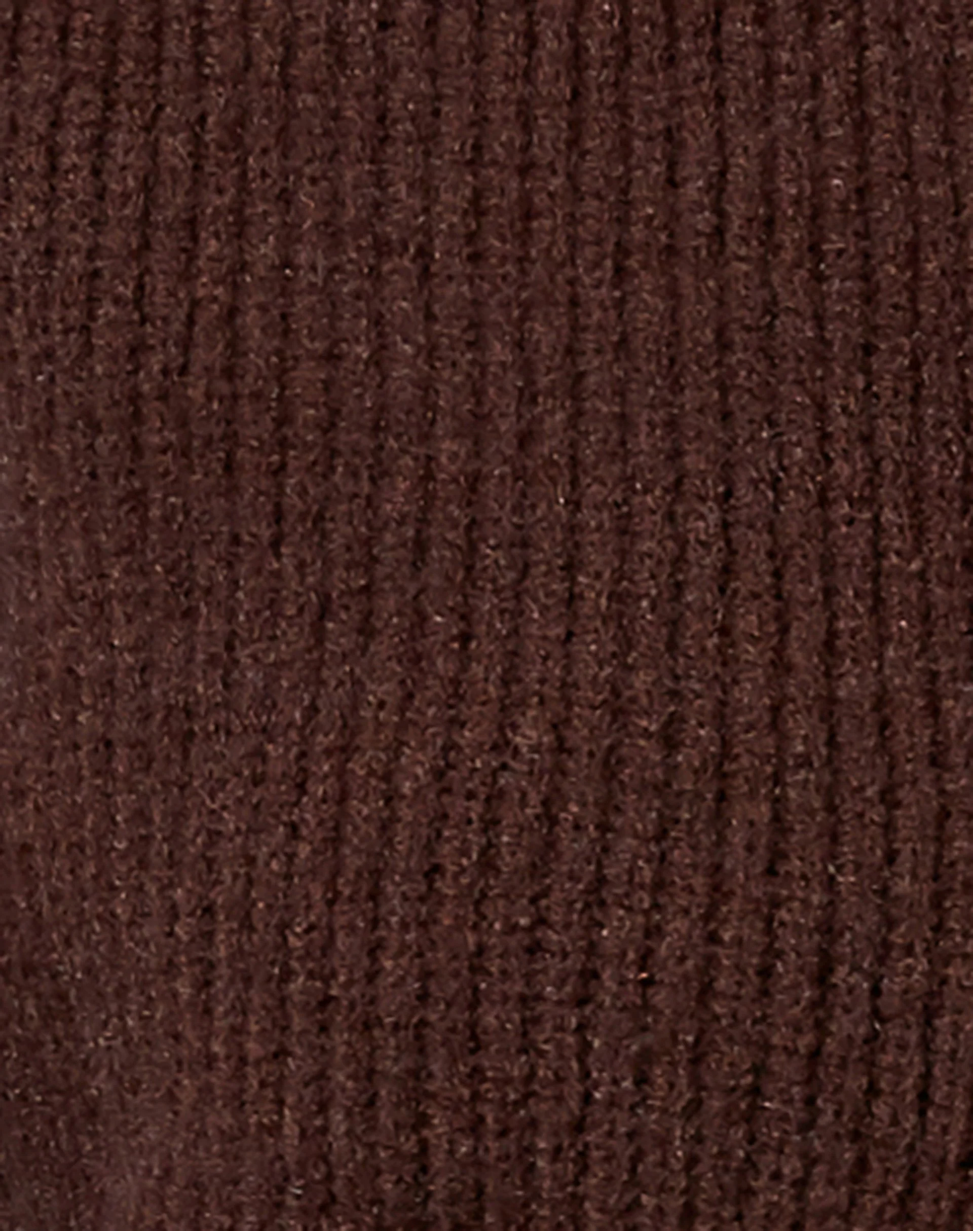 Tuzip Cardi in Knit Choco Brown - Image 7